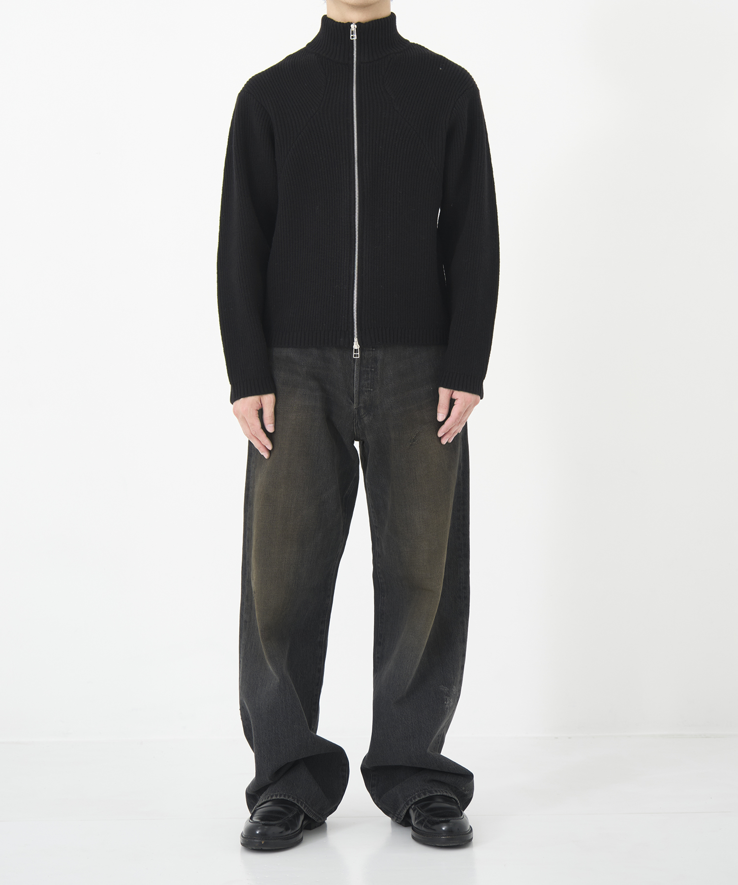 STAND FULL ZIP KNIT CONZ