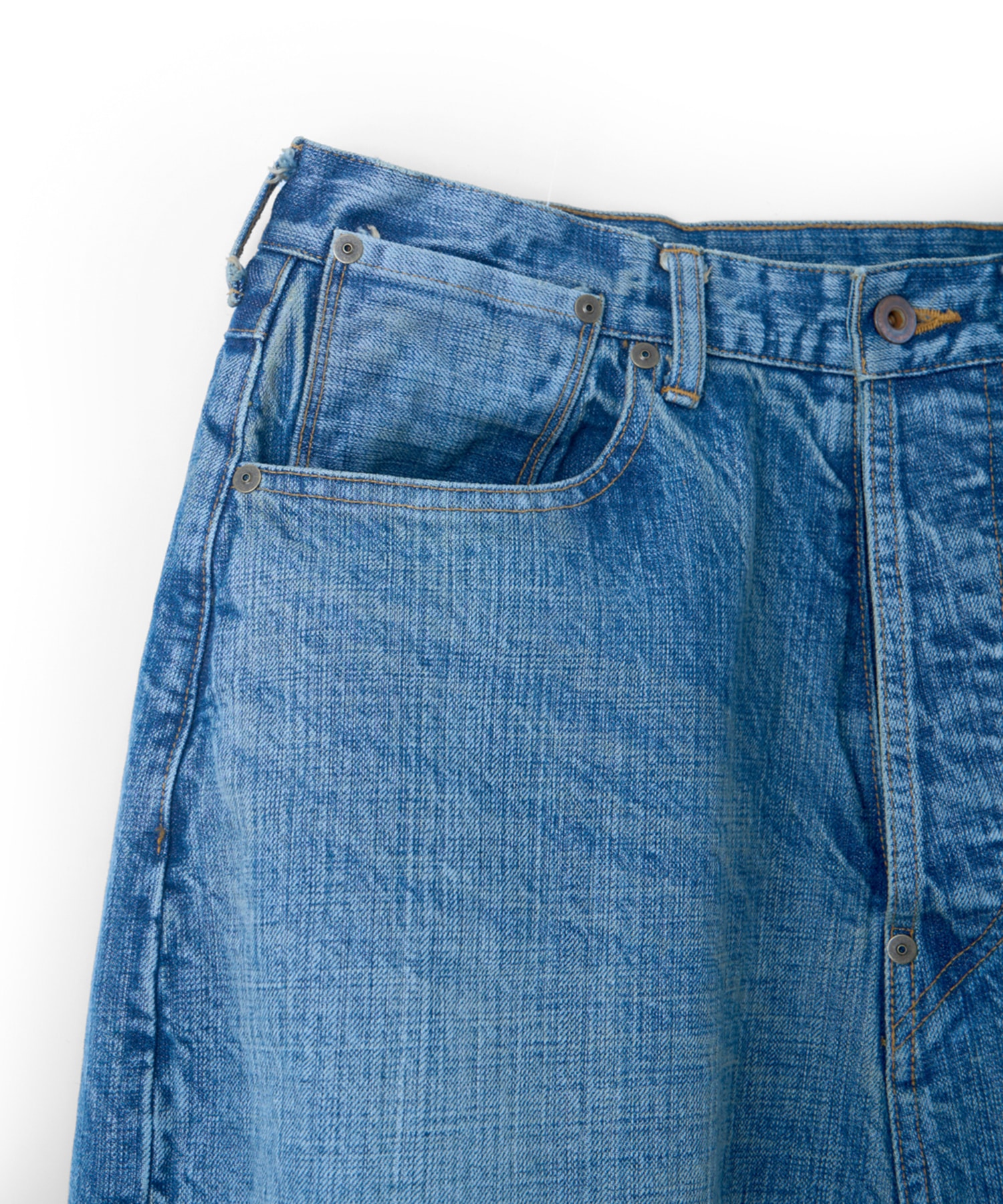 FRESH MAN DENIM WIDE PANTS USED refomed