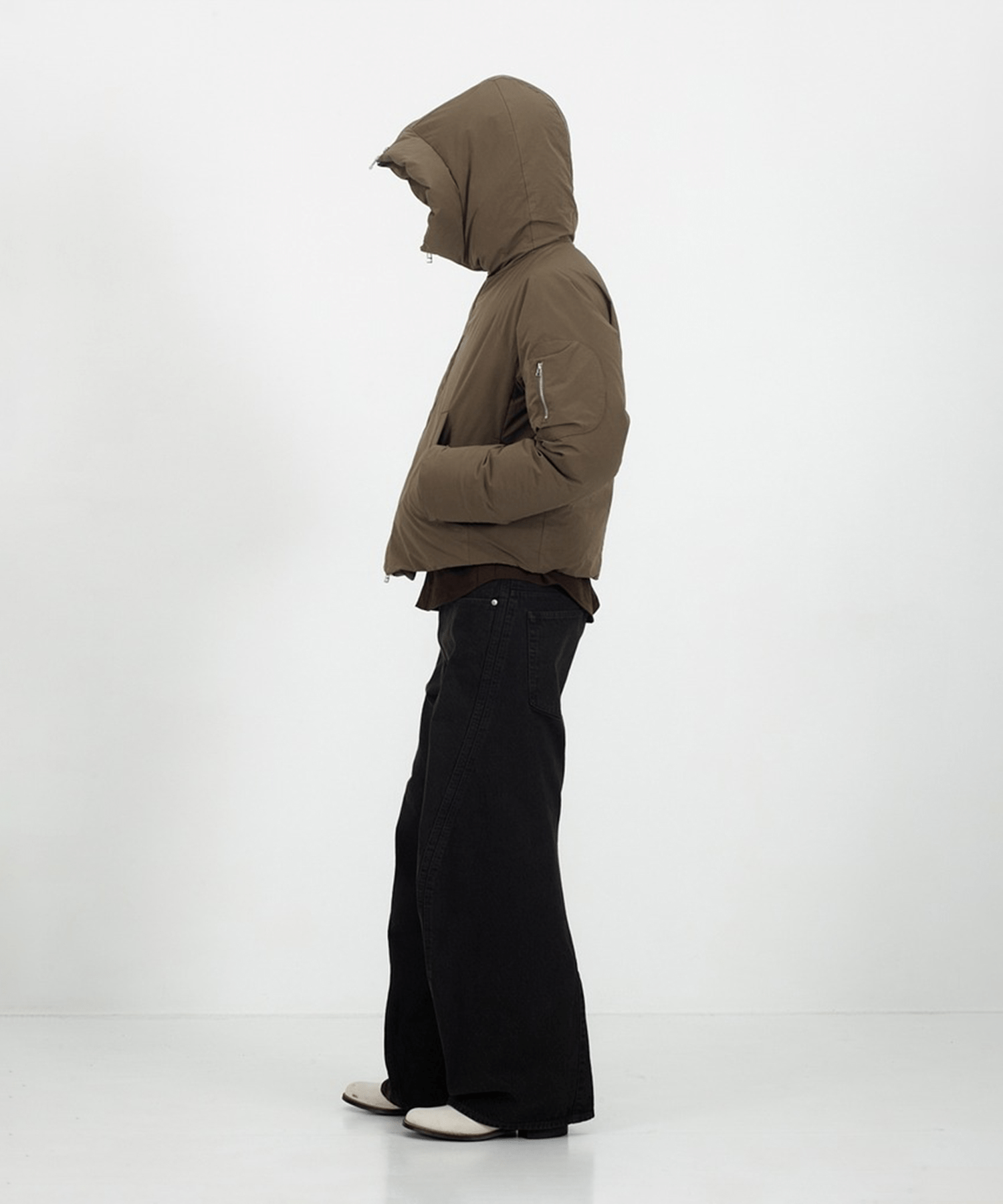 HOODED PUFFER JACKET NVRFRGT