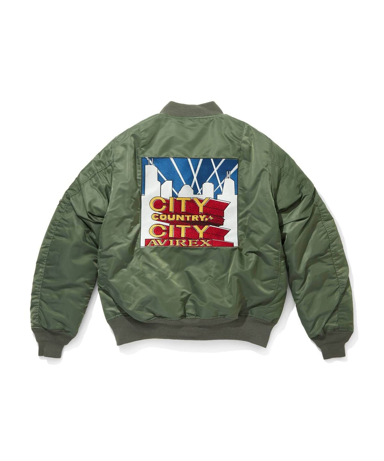 CITY COUNTRY CITY×AVIREX APPLIQUE LOGO MA-1 CITY COUNTRY CITY