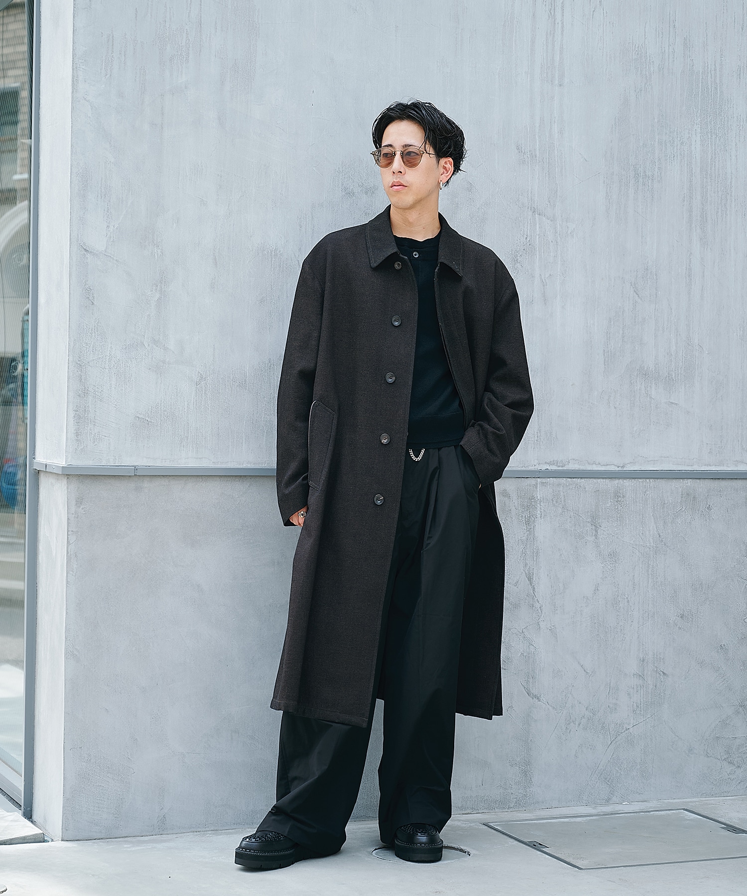 COTTON WOOL Soutien Collar Coat Nomat