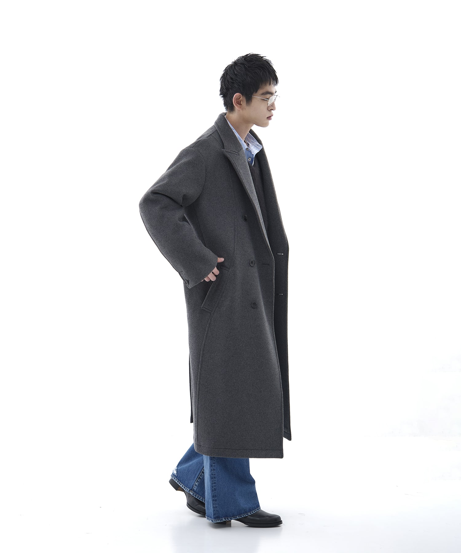 DOUBLE BREASTED CHESTER COAT CONZ