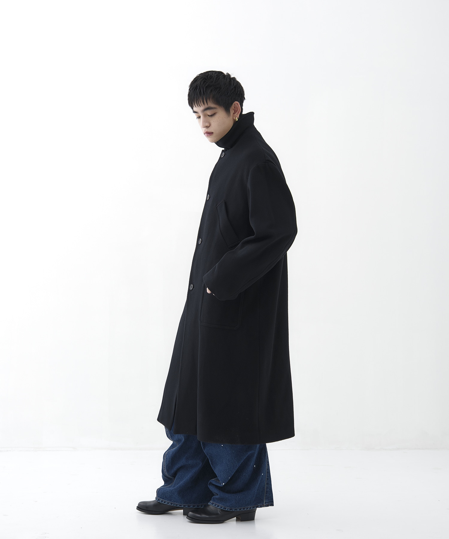 Bal Collar Wool Coat × CONZ MATSUFUJI