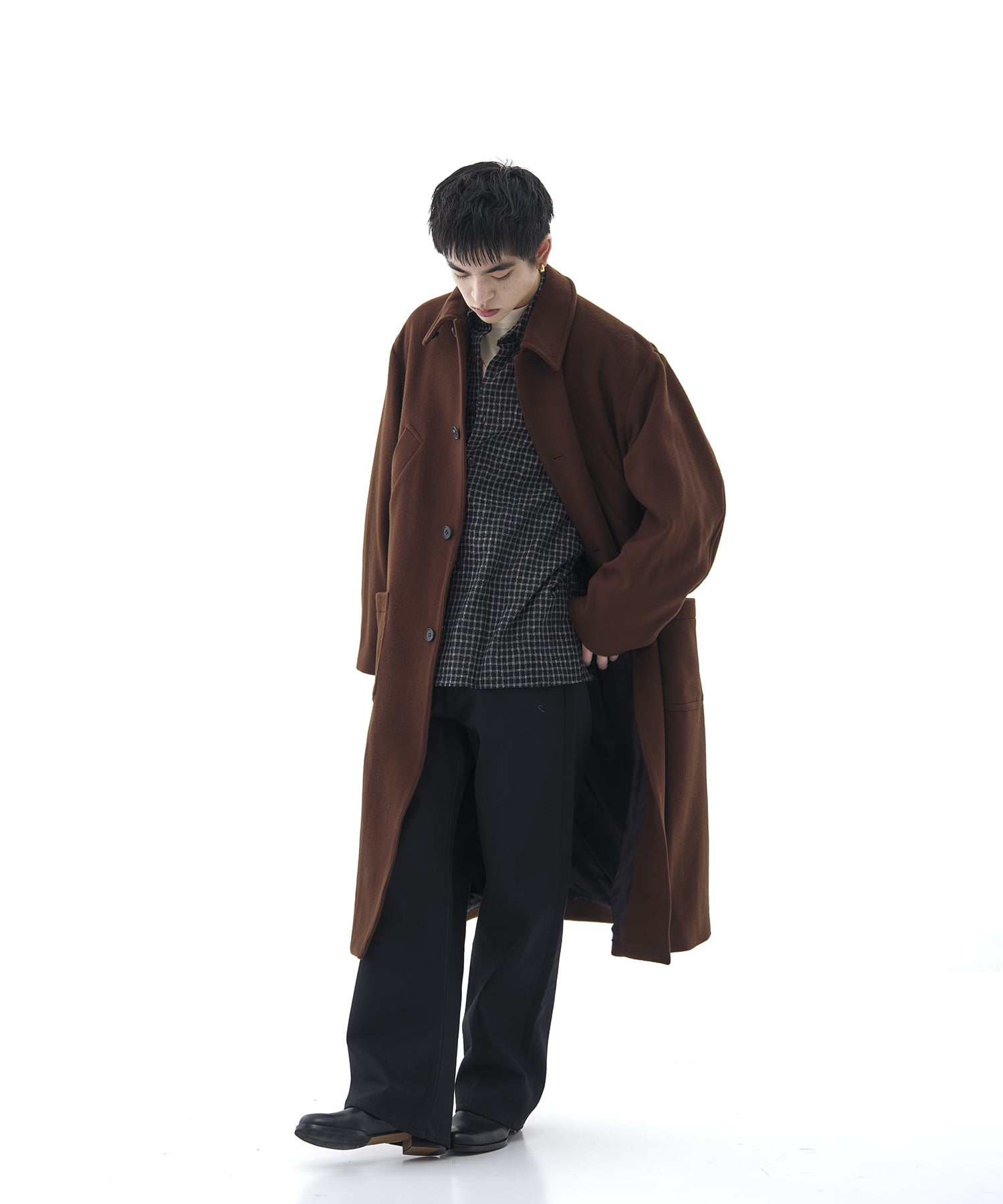 Bal Collar Wool Coat × CONZ MATSUFUJI