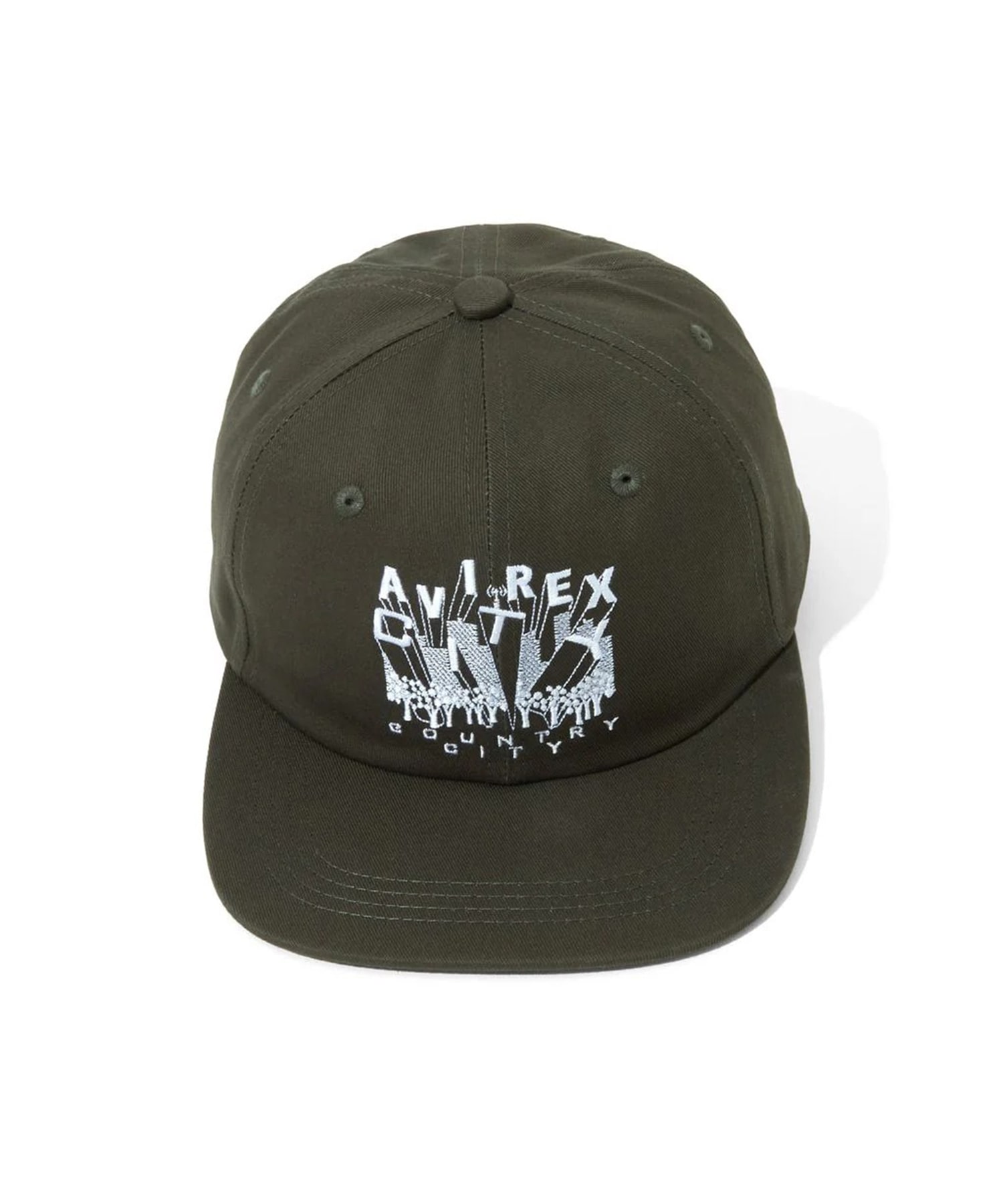 CITY COUNTRY CITY x AVIREX EMBROIDERED LOGO COTTON TWILL CAP CITY COUNTRY CITY