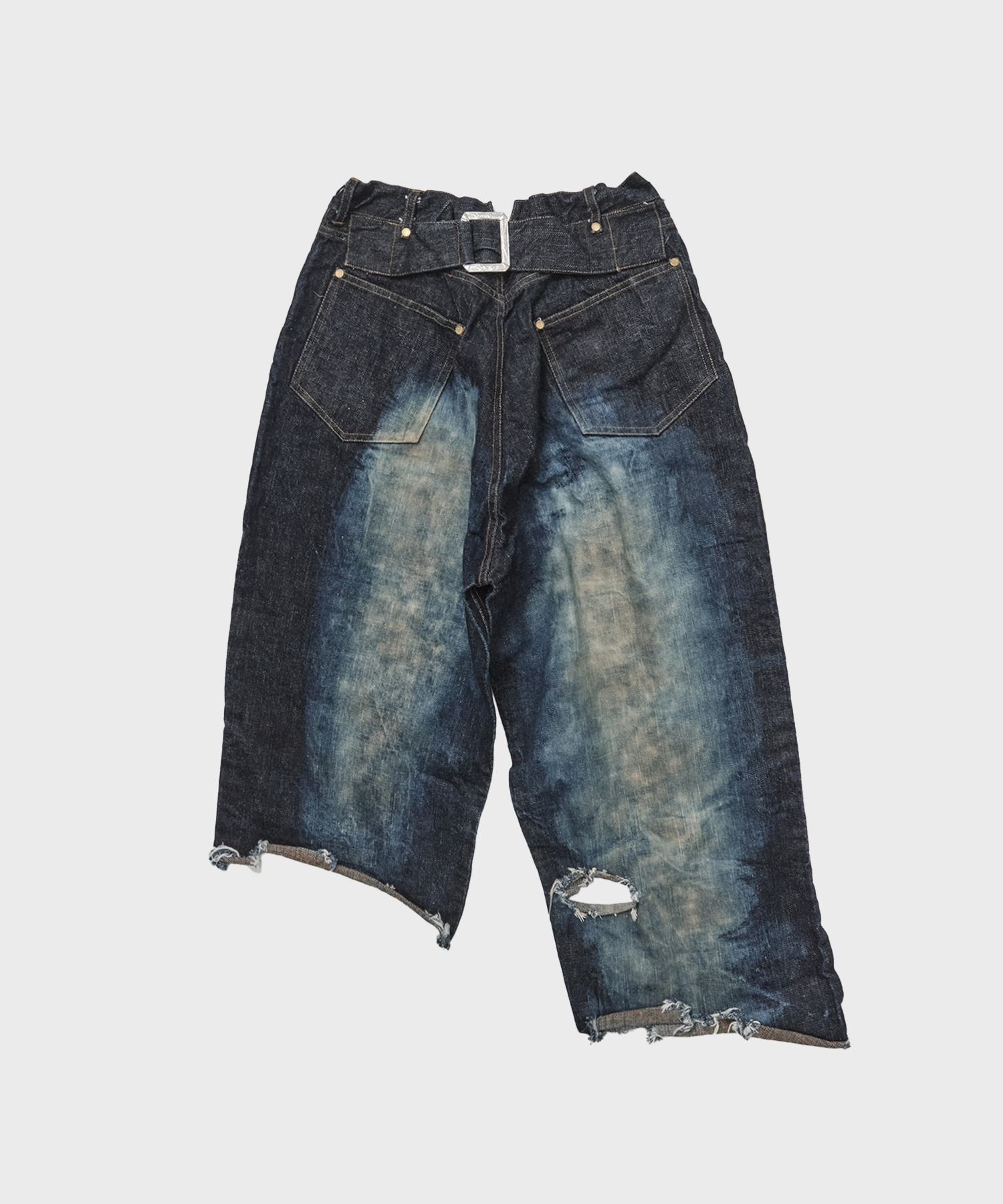 Blown Off Battle Denim Pants LES SIX