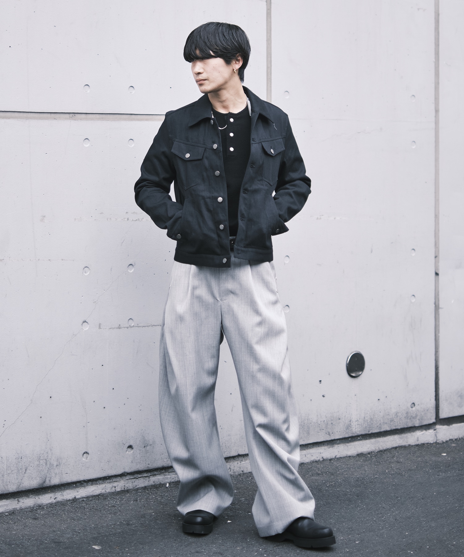 curve leg trousers CONZ