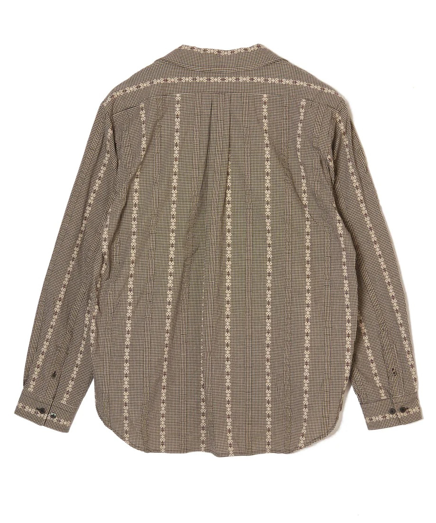 DOBBY OPEN COLLAR SHIRT 