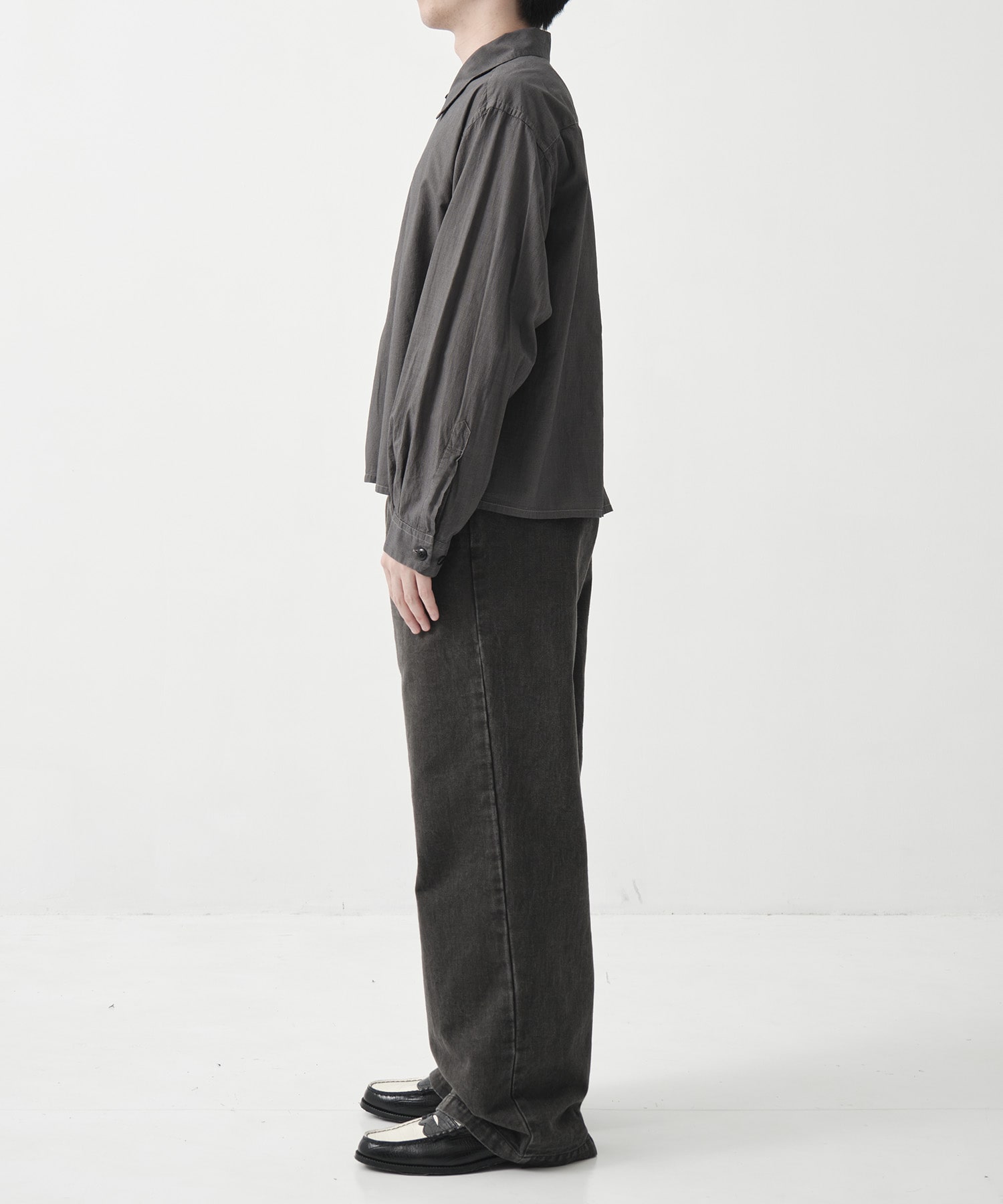 別注 Garment Dyed Short Cut Shirt soe