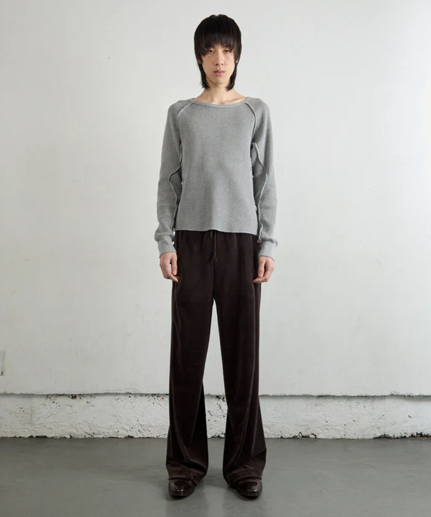 WAFFLE THERMAL LONG SLEEVE T?SHIRT NVRFRGT