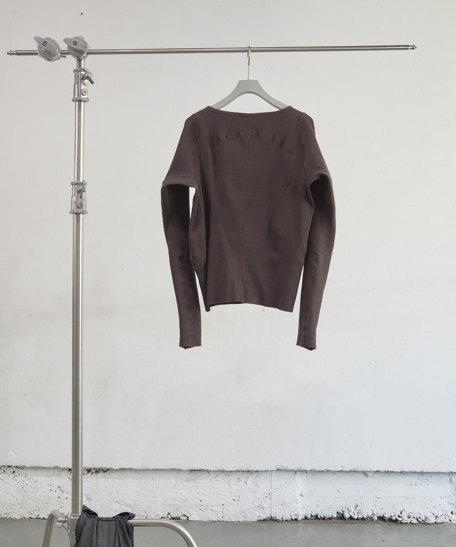 PANELLED RIBBED LONG SLEEVE T-SHIRT NVRFRGT