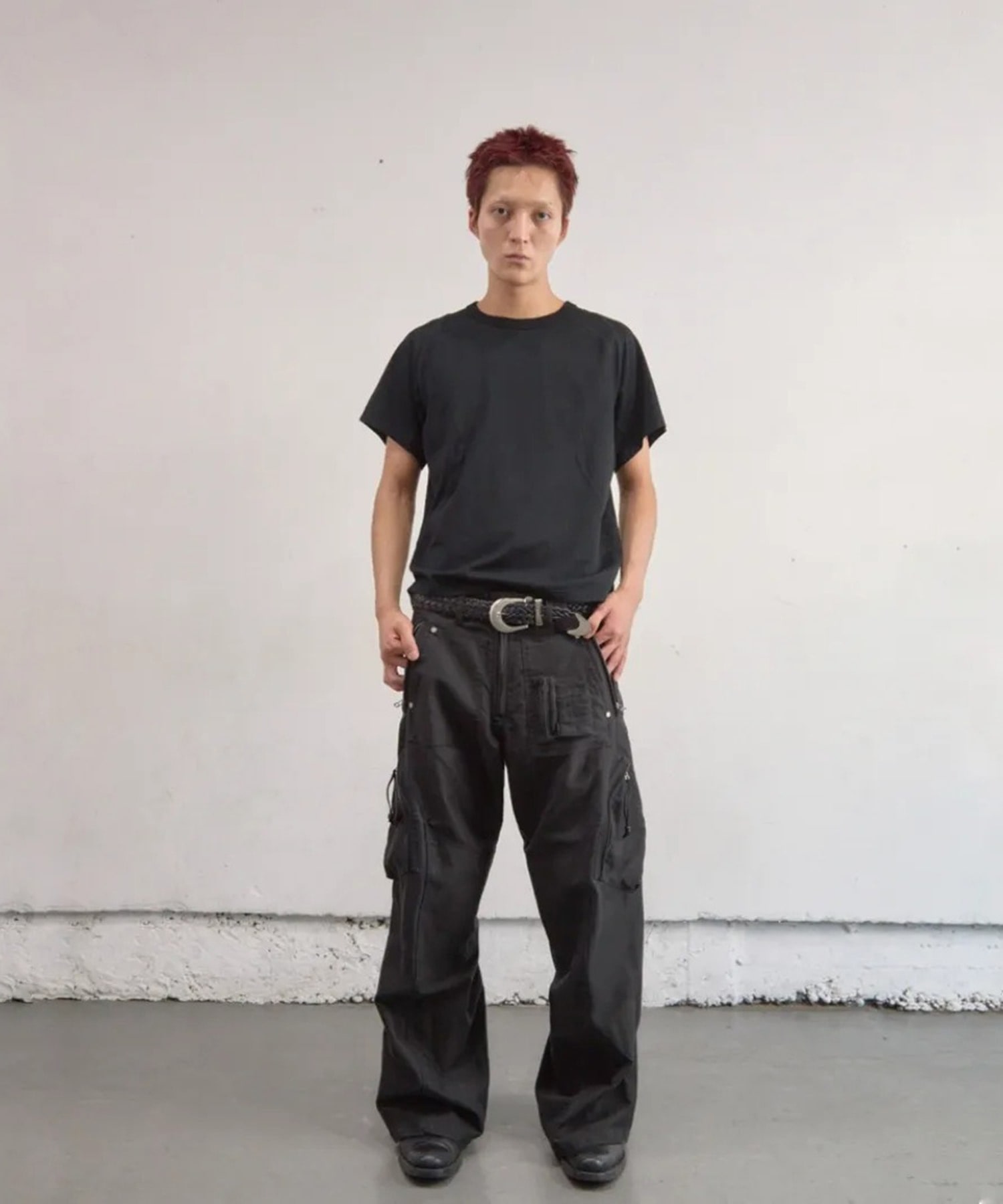 PANELLED HALF SLEEVE T-SHIRT NVRFRGT