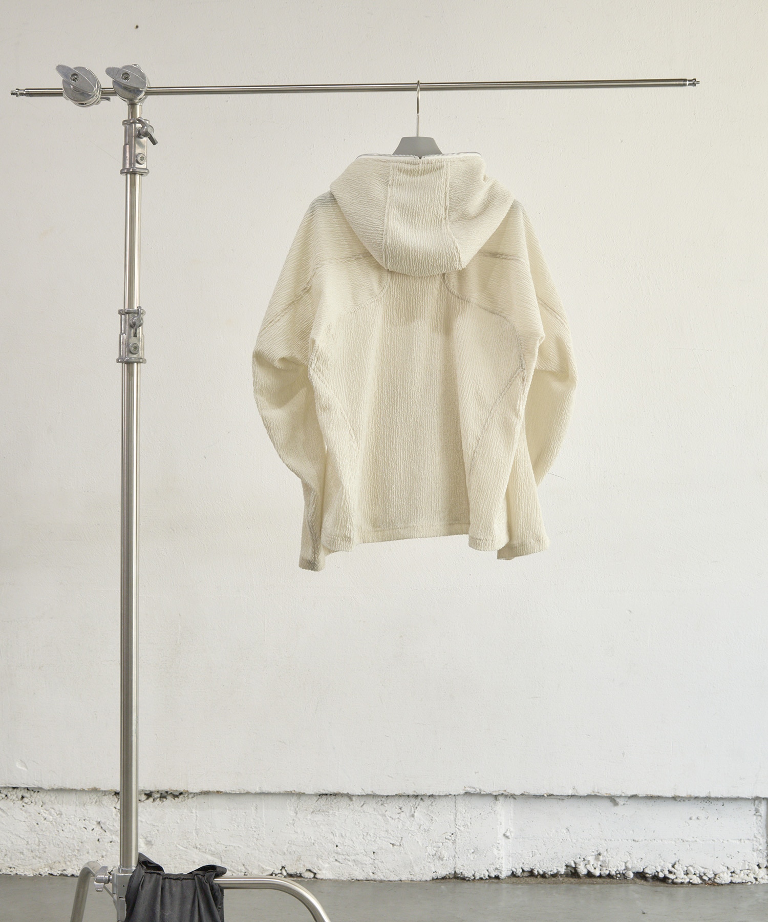 SEMI SHEER FULL ZIP UP HOODIE NVRFRGT