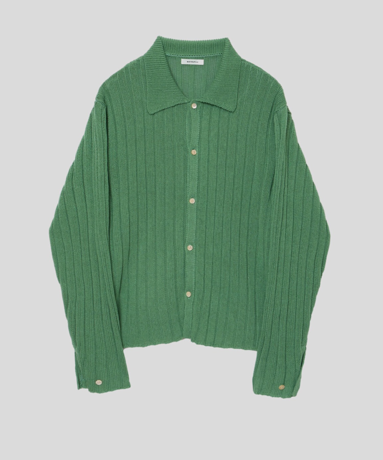 Wide Rib Knit Shirt MATSUFUJI