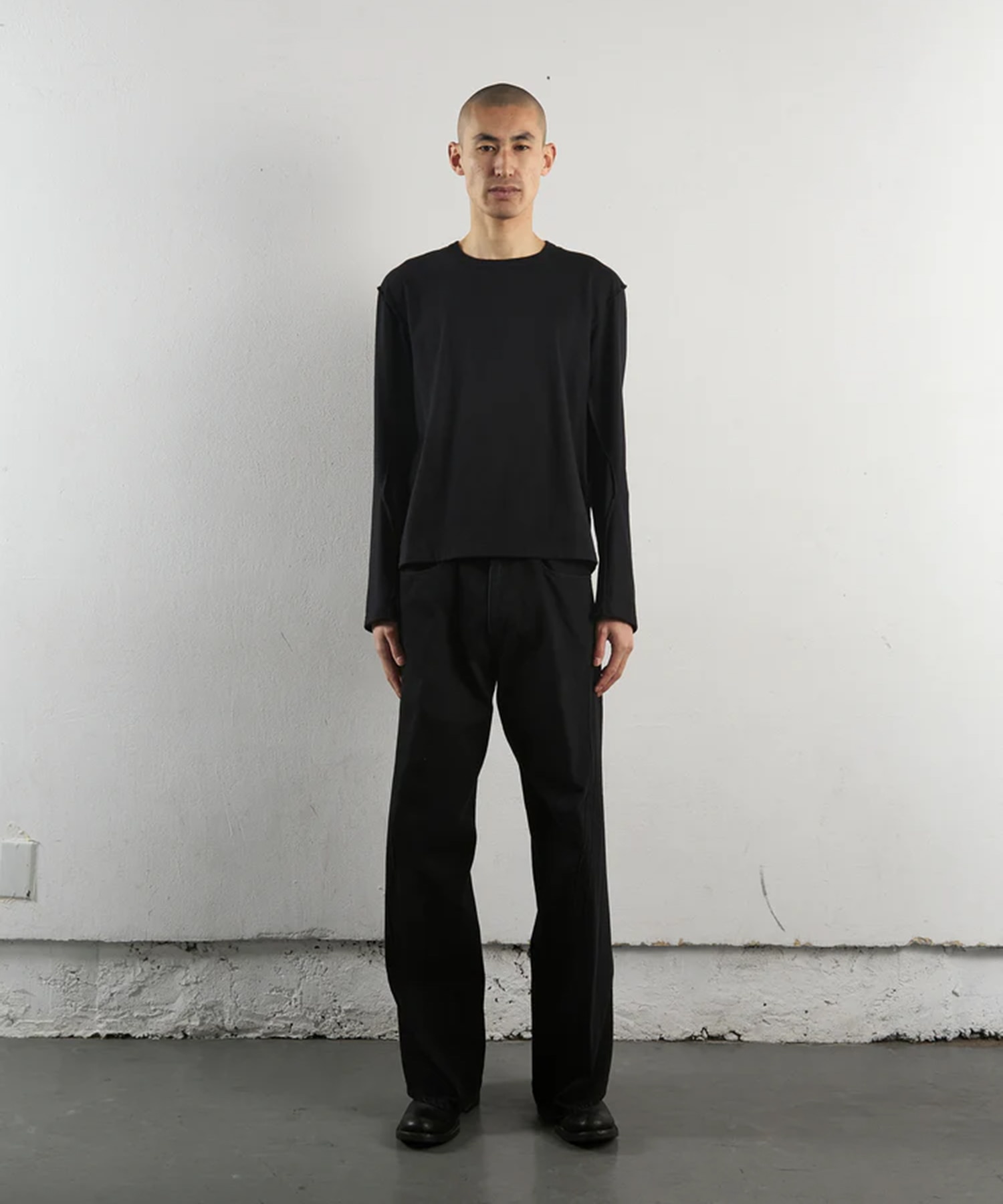 3D TWISTED WIDE LEG JEANS NVRFRGT