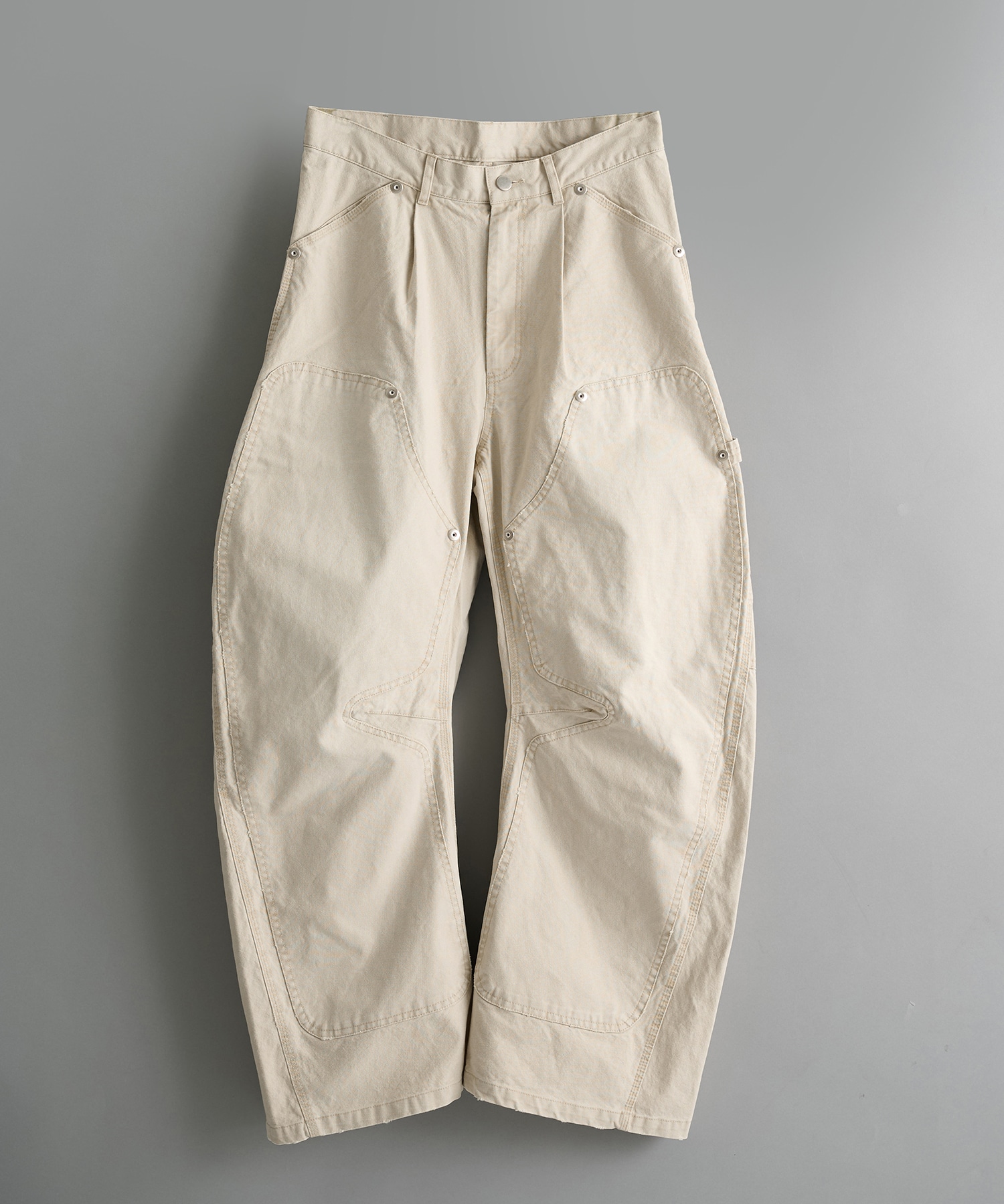 duck double knee curved leg pants CONZ