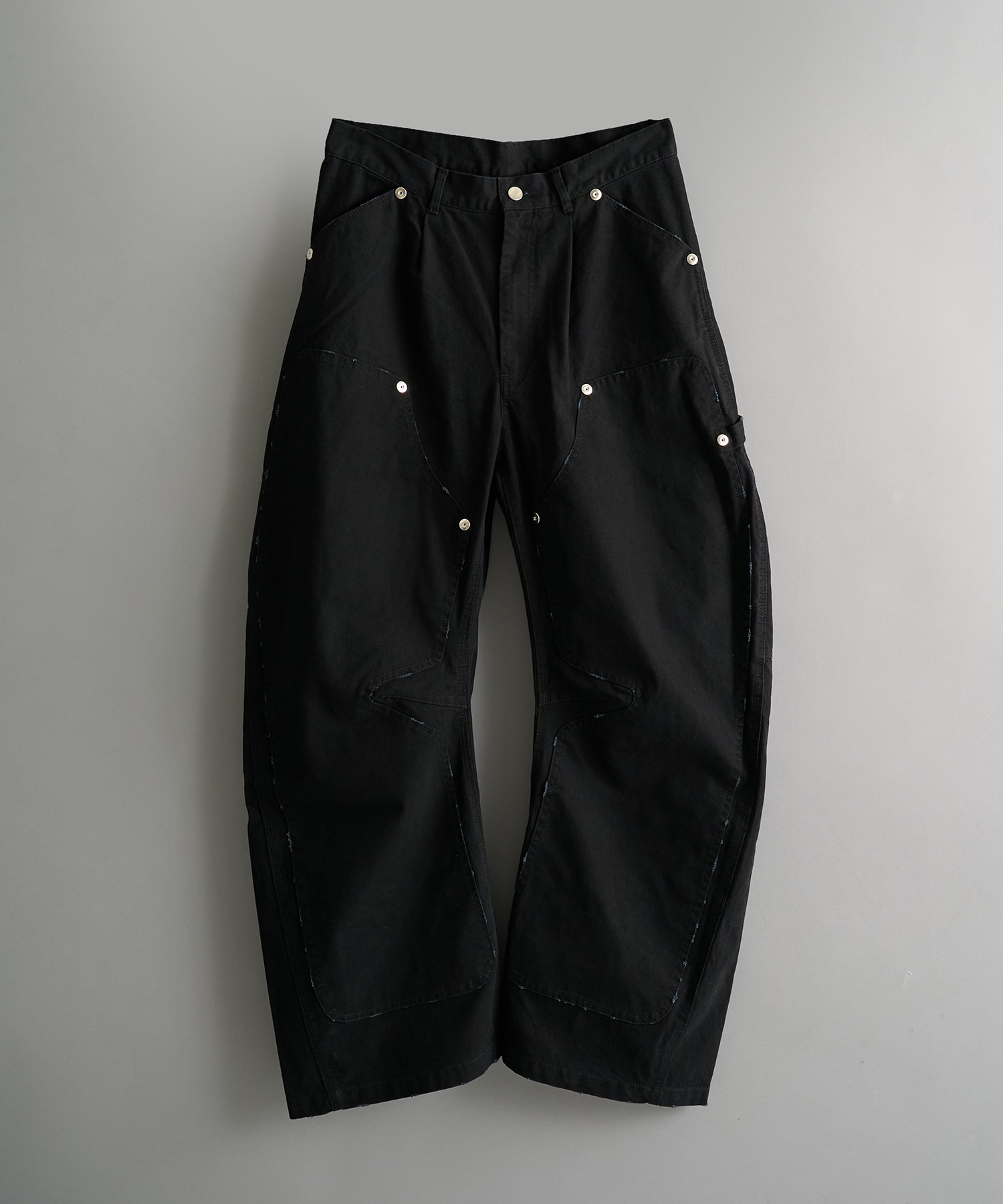 duck double knee curved leg pants CONZ