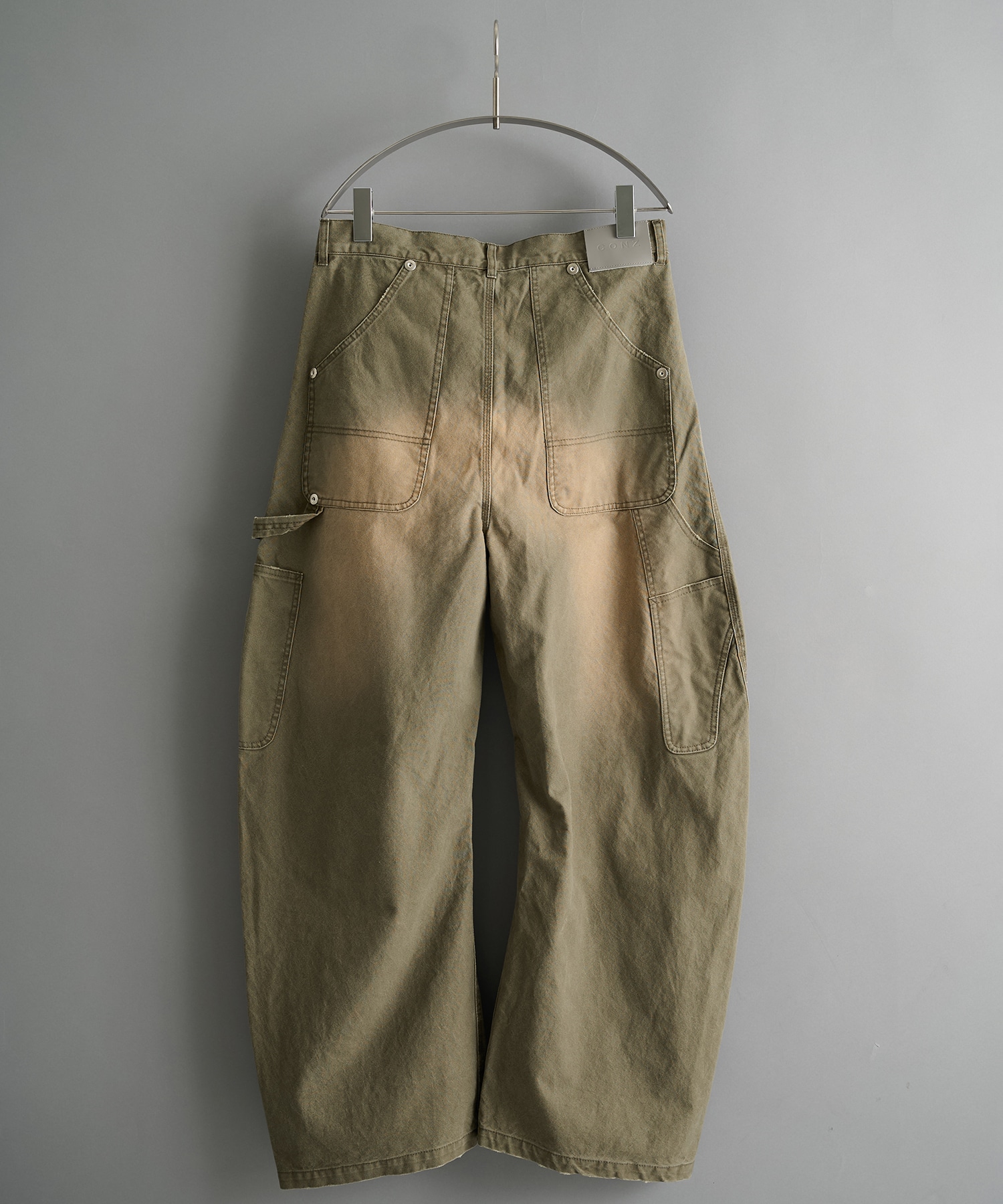 duck double knee curved leg pants CONZ