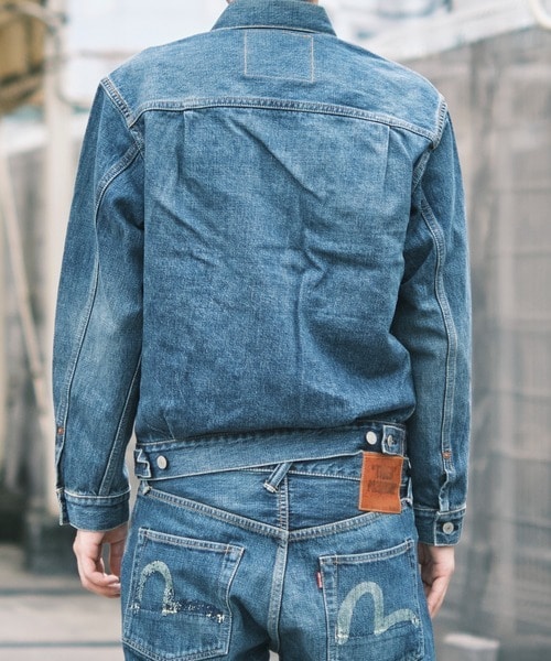 EVISU MIJ TIGER PRESHRUNK DENIM JACKET EVISU