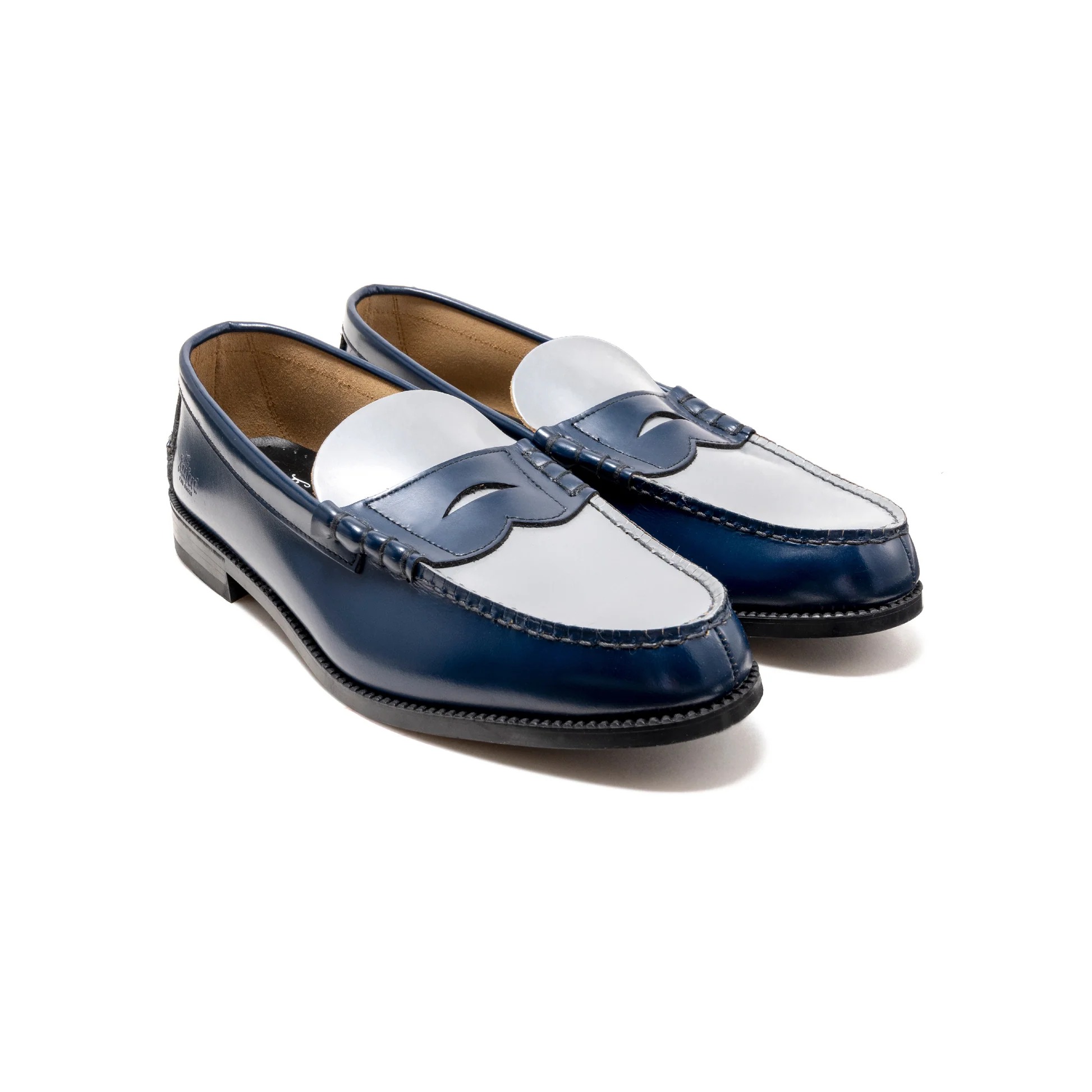COMBI LOAFERS NVY GRY The Kenford FINESHOES
