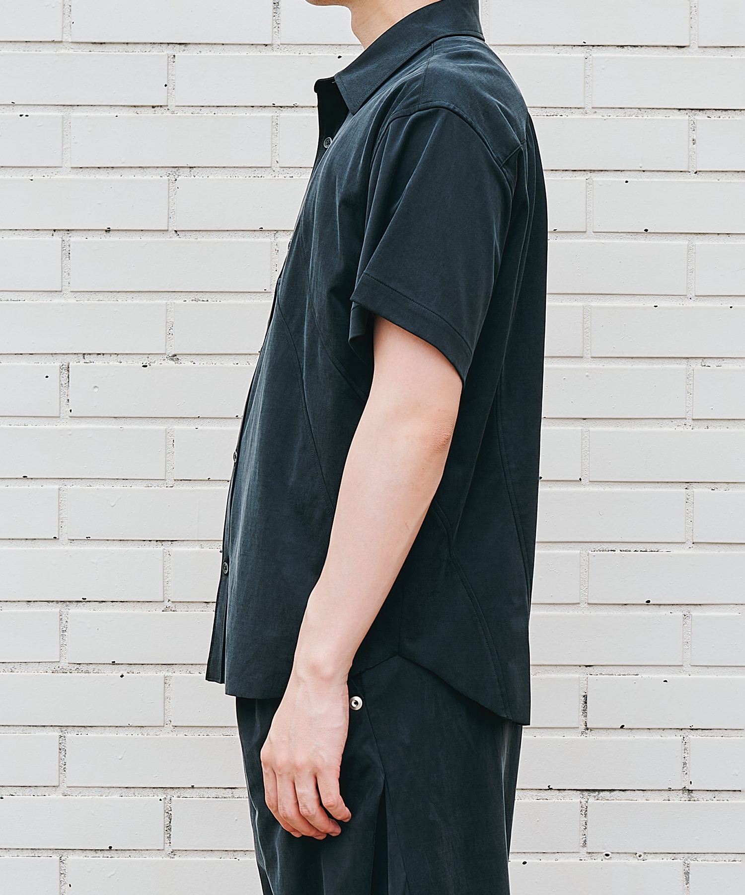 panel short sleeve shirt CONZ