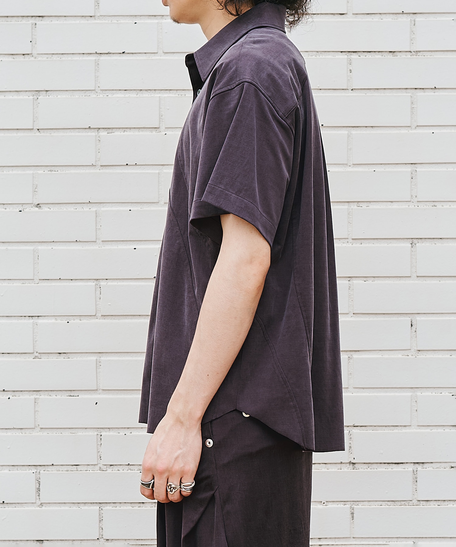 panel short sleeve shirt CONZ