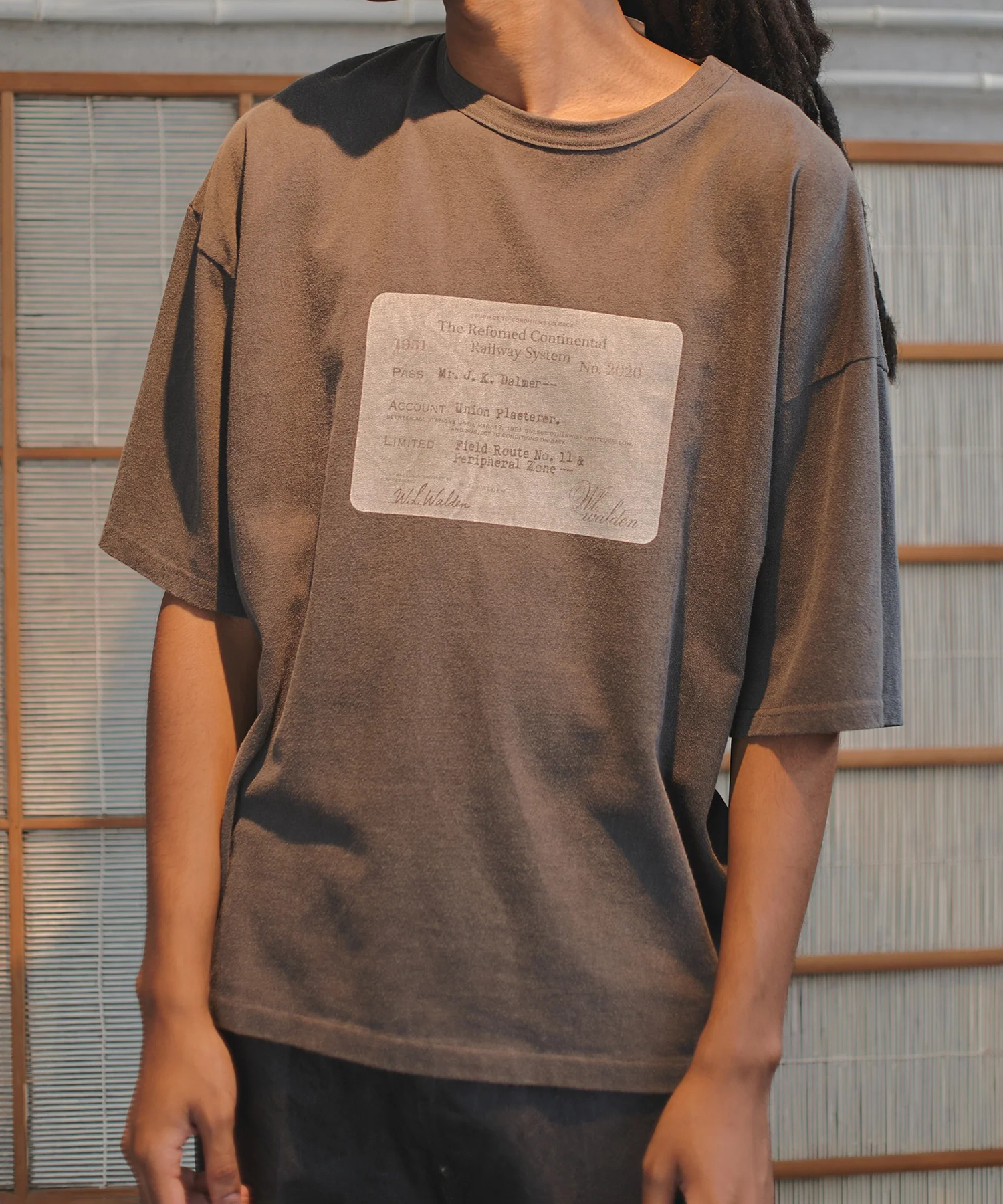 RAILWAY TICKET TEE refomed