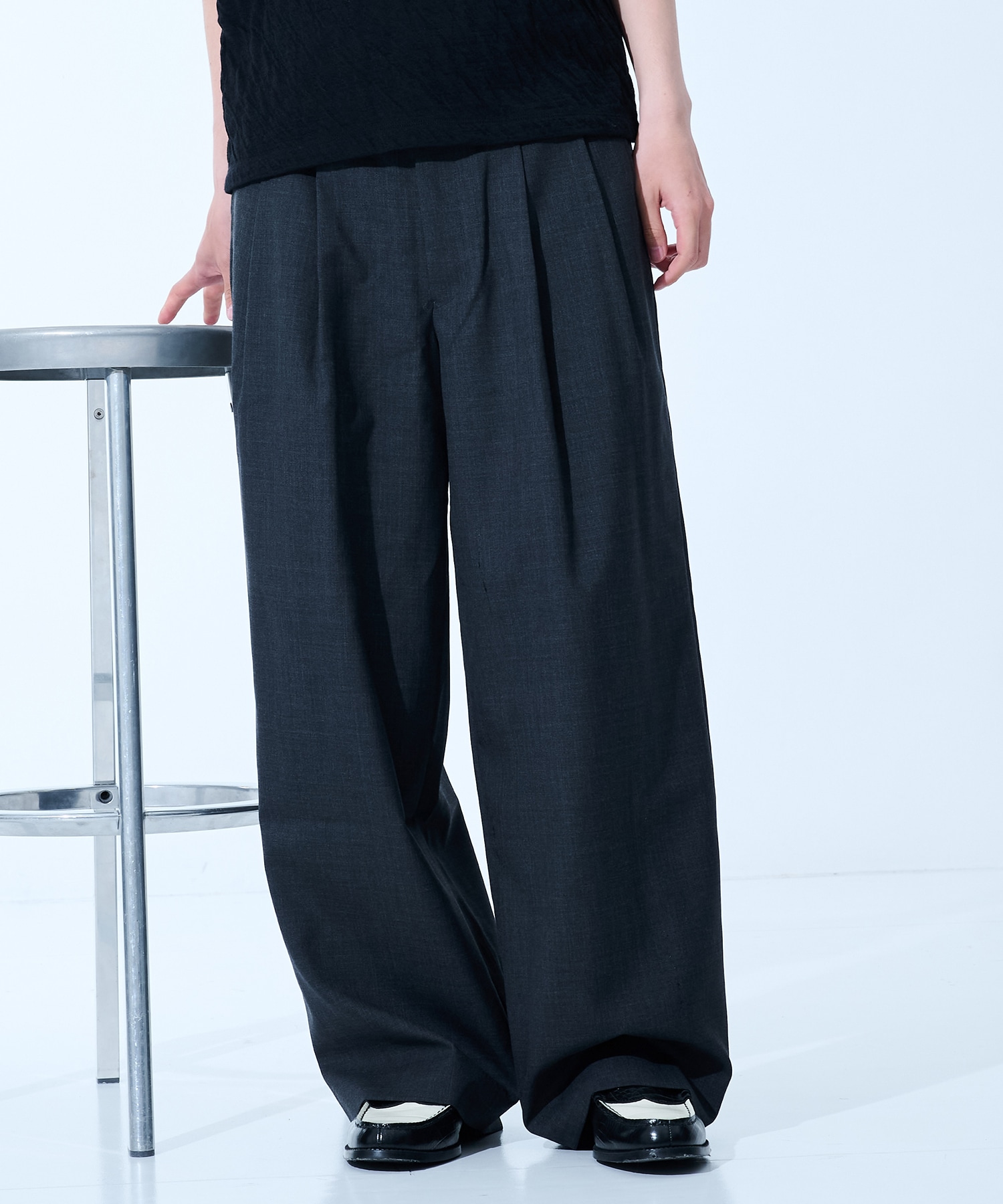 別注DOUBLE PLEATED WIDE TROUSERS MARKAWARE/marka