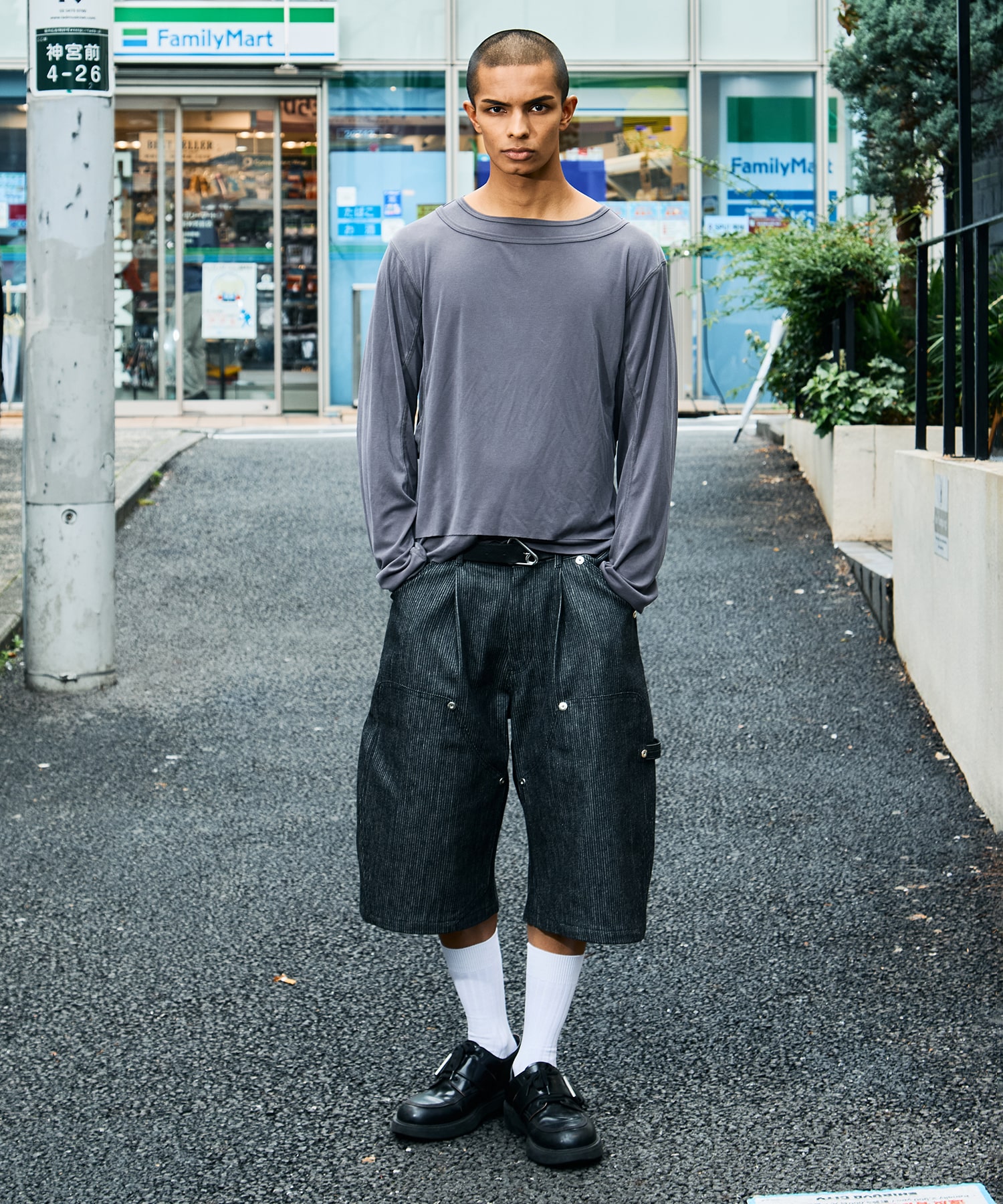 double knee pique shorts CONZ