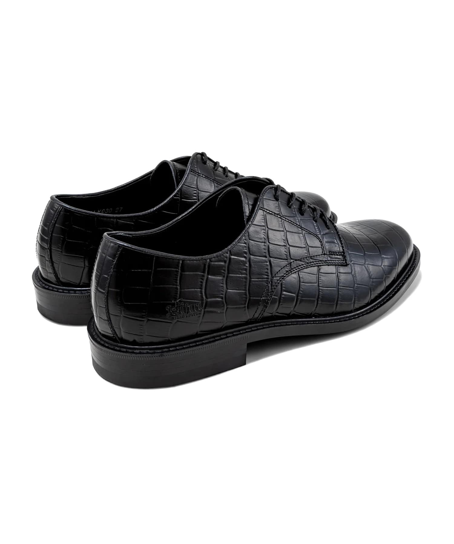 CLASSIC PLAIN TOE　　BLACK CROCODILE The Kenford FINESHOES
