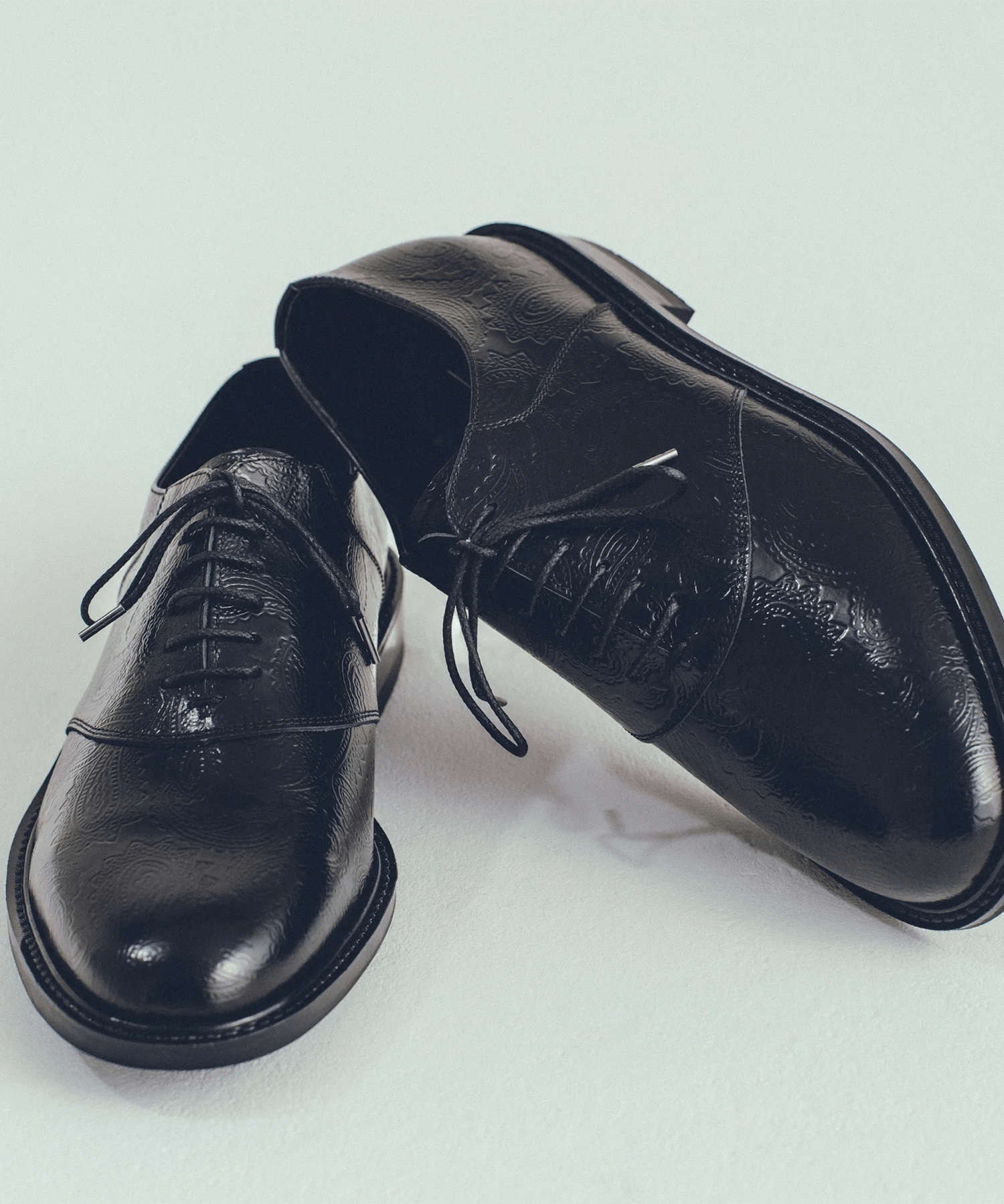 CLASSIC SADDLE　BLACK PAISLEY The Kenford FINESHOES