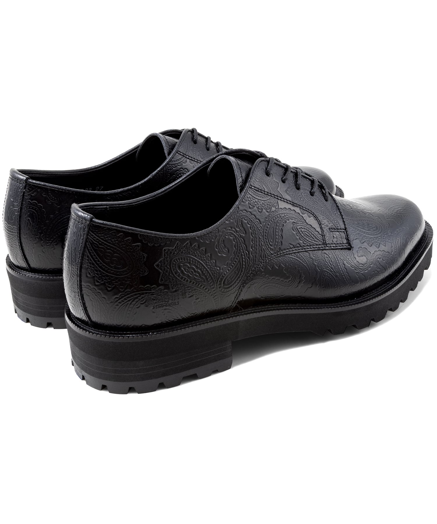 NEW CLASSIC PLAIN TOE　BLACK PAISLEY The Kenford FINESHOES