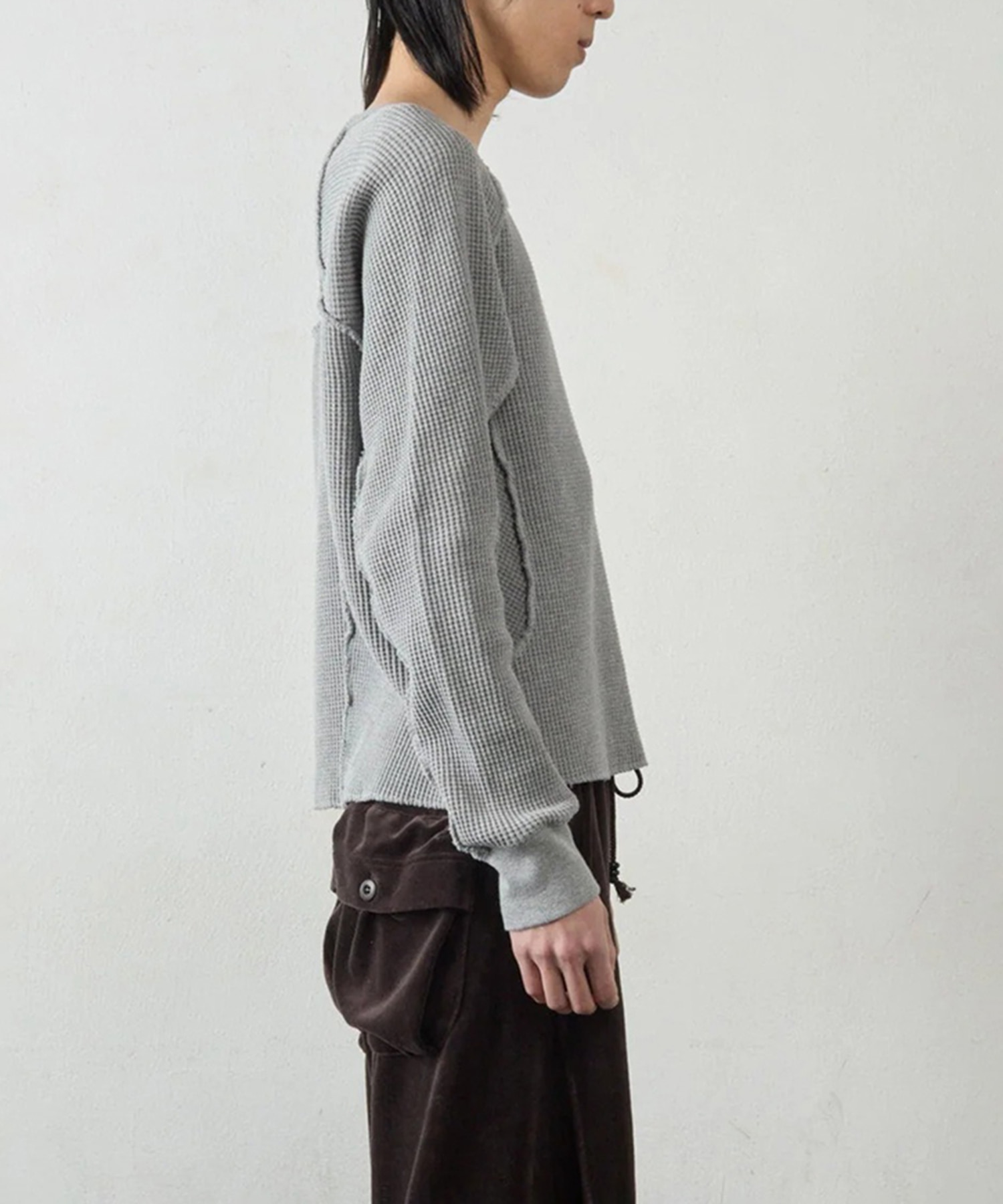 WAFFLE THERMAL LONG SLEEVE T?SHIRT NVRFRGT