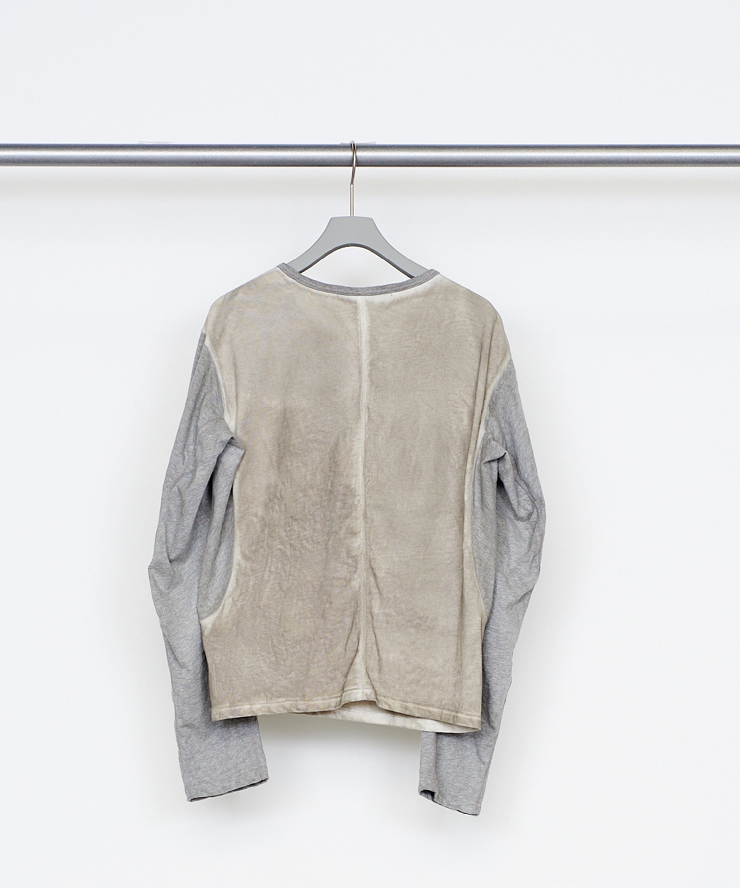 DIRTY DYED LONG SLEEVE BASEBALL T-SHIRT NVRFRGT