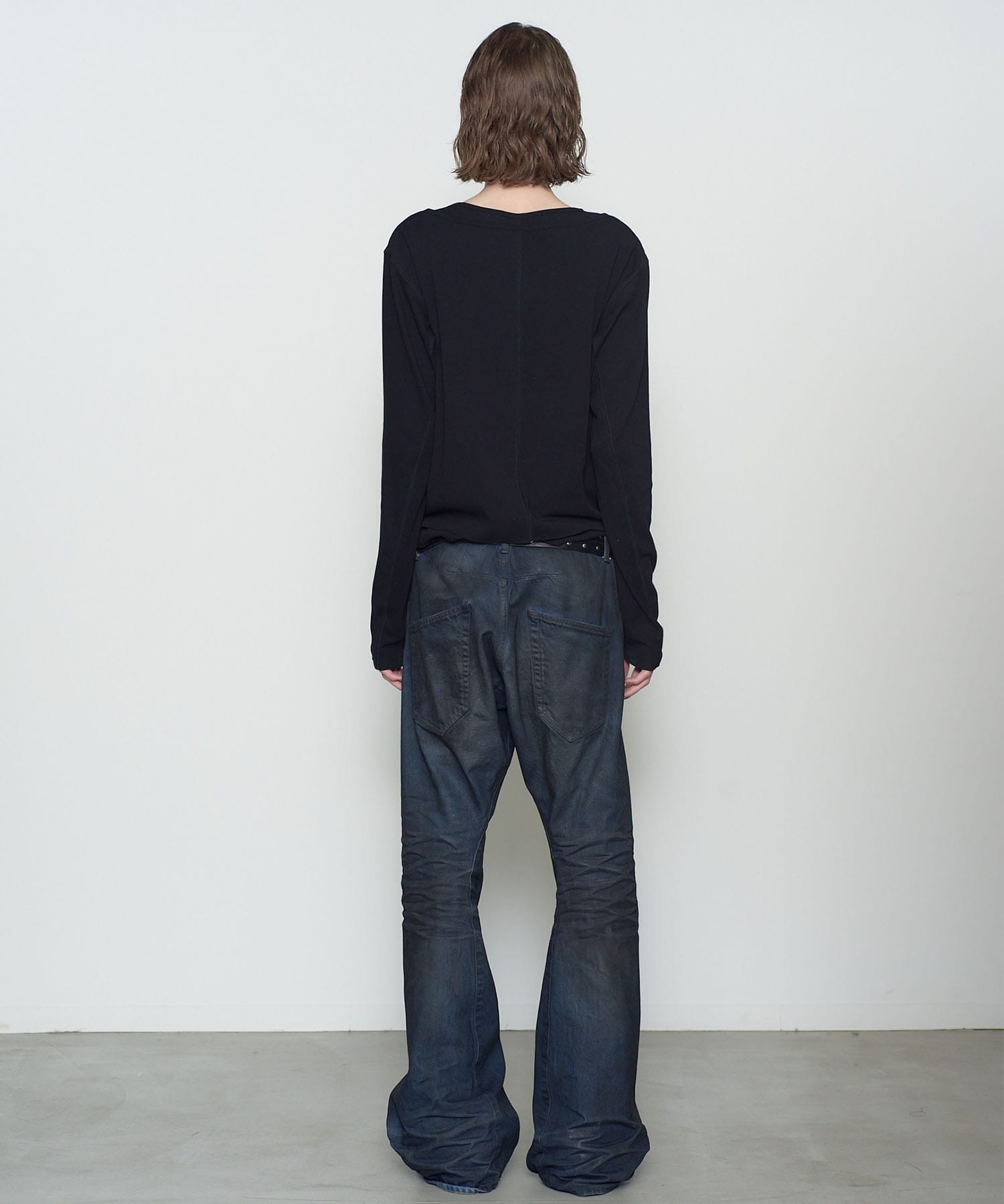 DOUBLE LAYERED LONG SLEEVE T SHIRT NVRFRGT