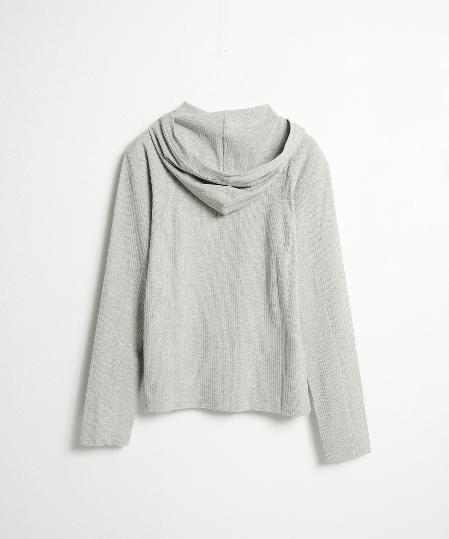 hooded rib long sleeve tee CONZ