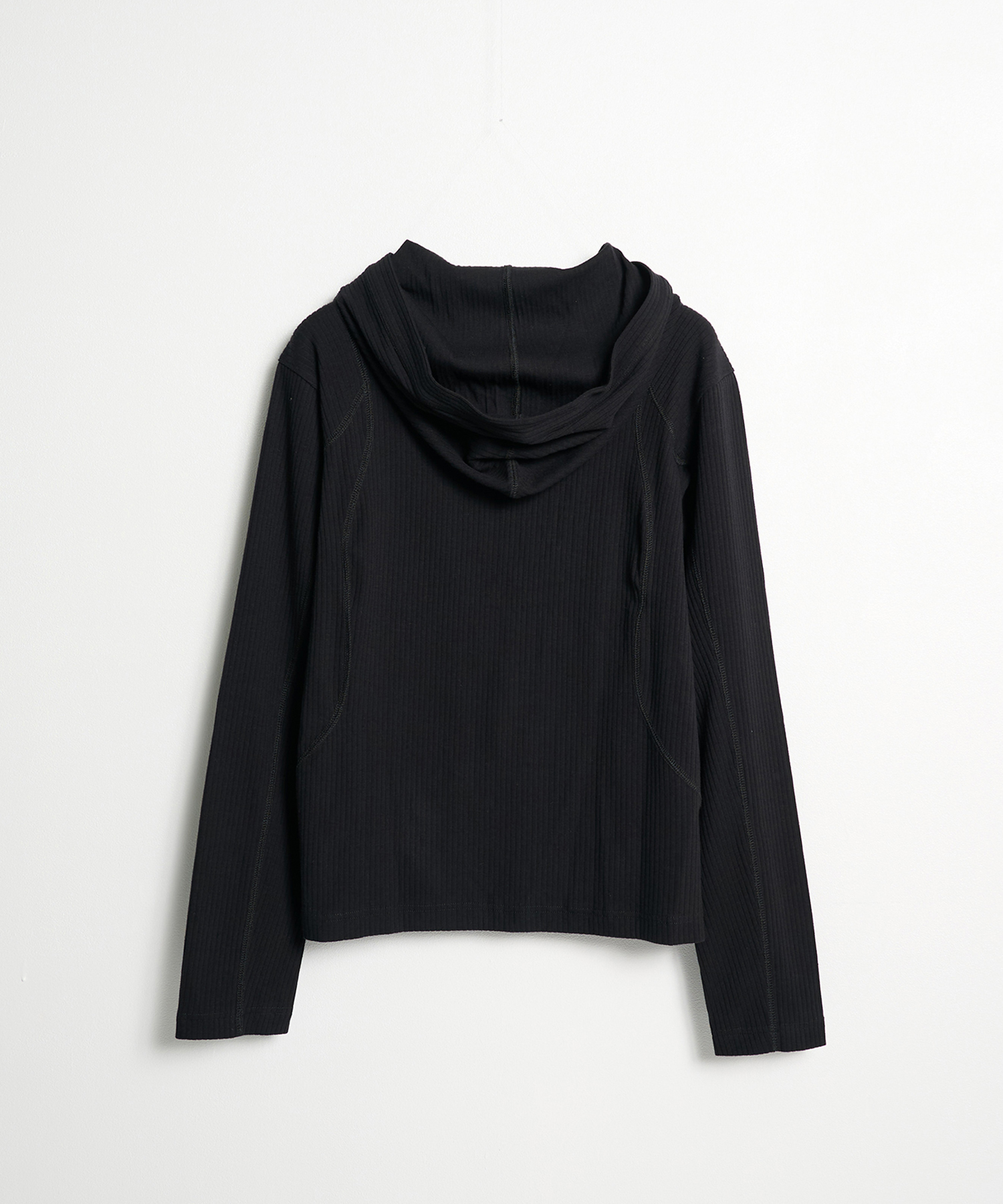 hooded rib long sleeve tee CONZ