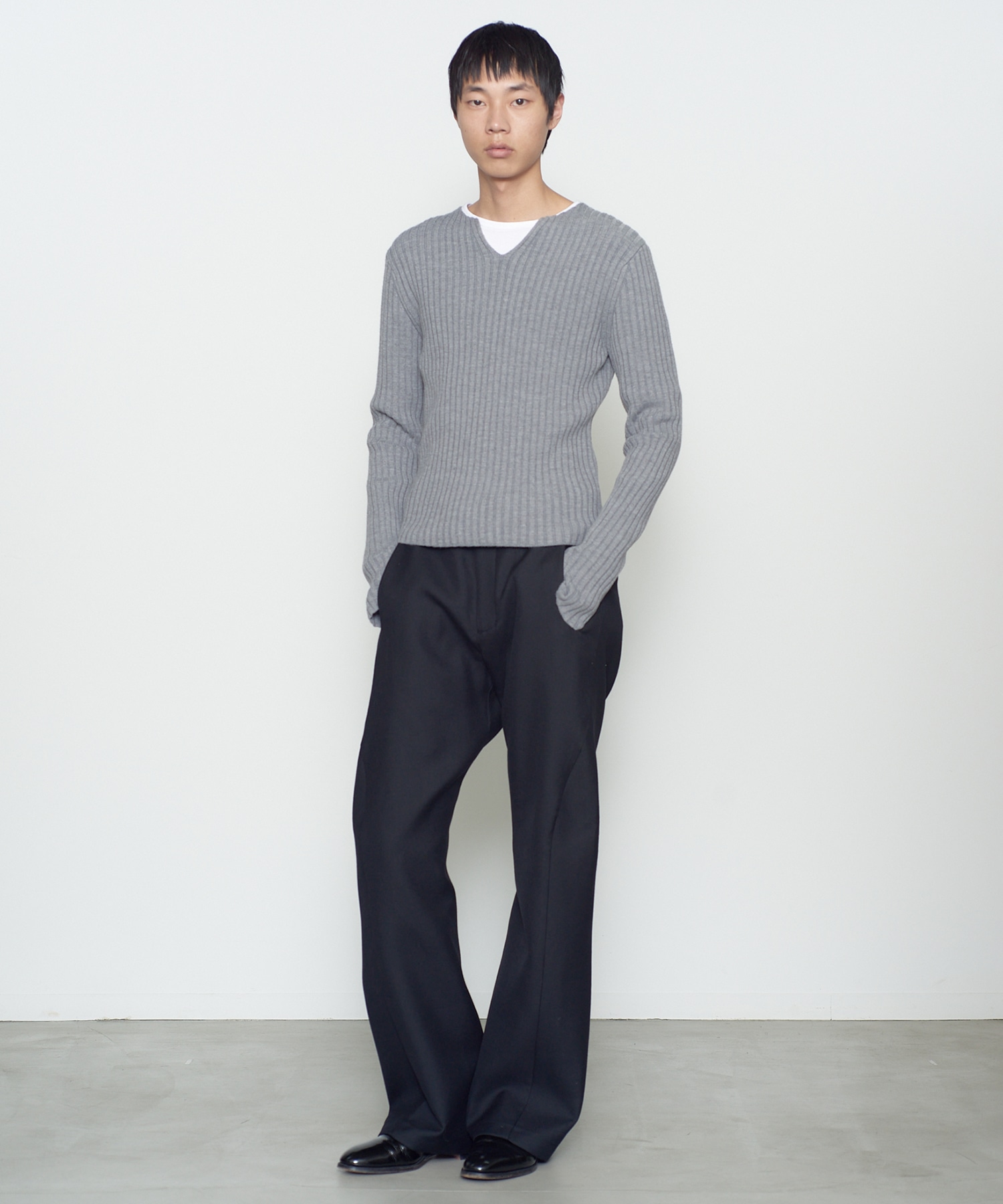 FITTED RIBBED TOP NVRFRGT