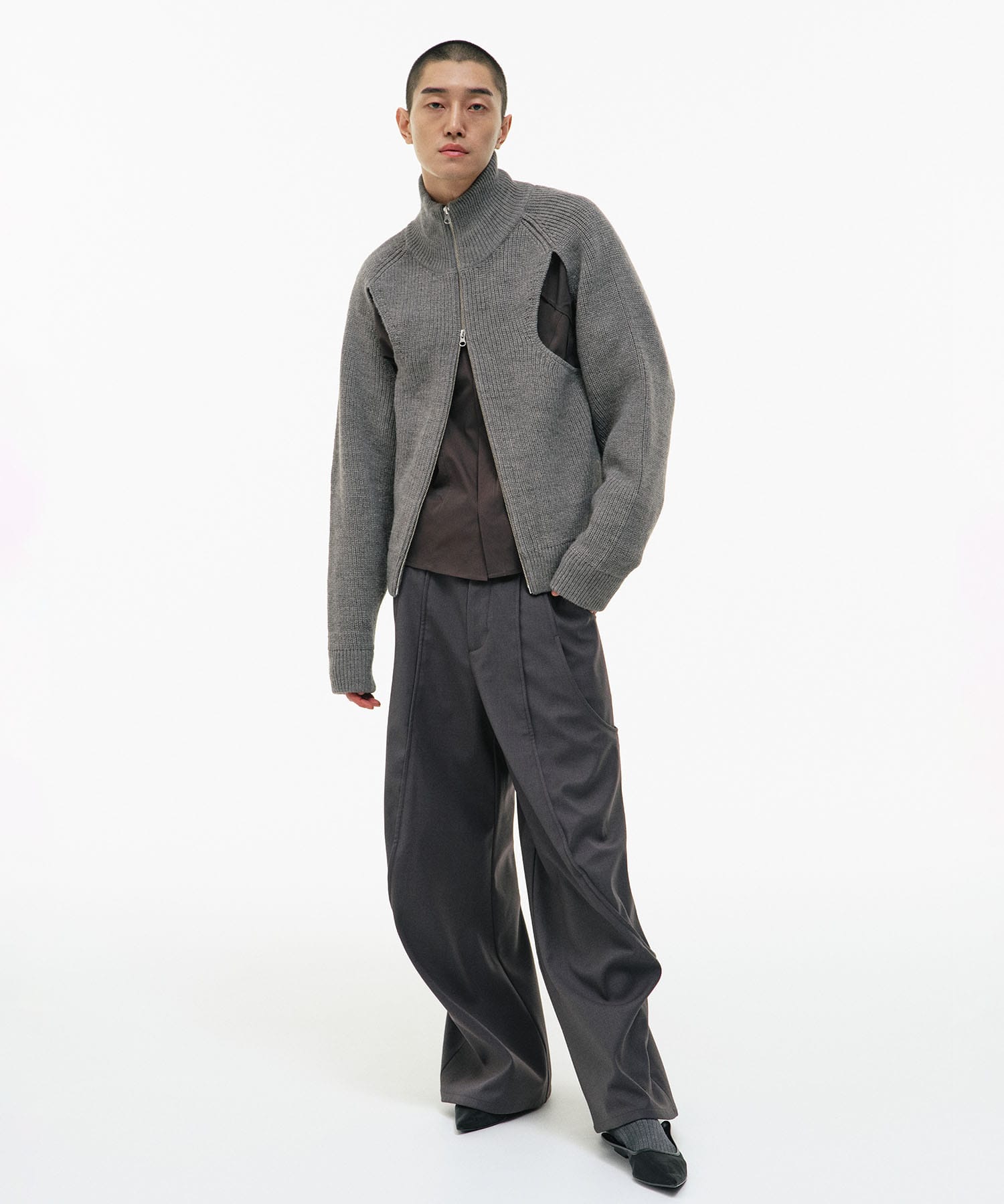 CUT-OUT DRIVER KNIT GOAT ESSENCE