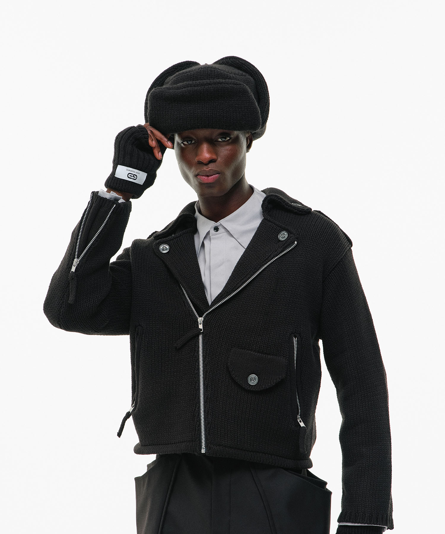 KNIT RIDER JACKET GOAT ESSENCE