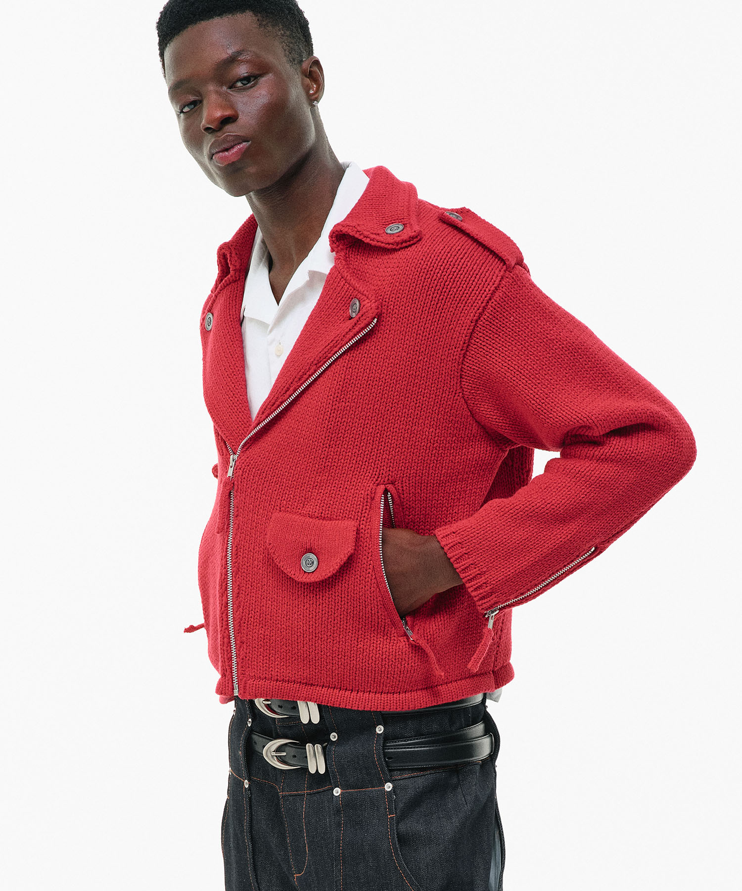 KNIT RIDER JACKET GOAT ESSENCE
