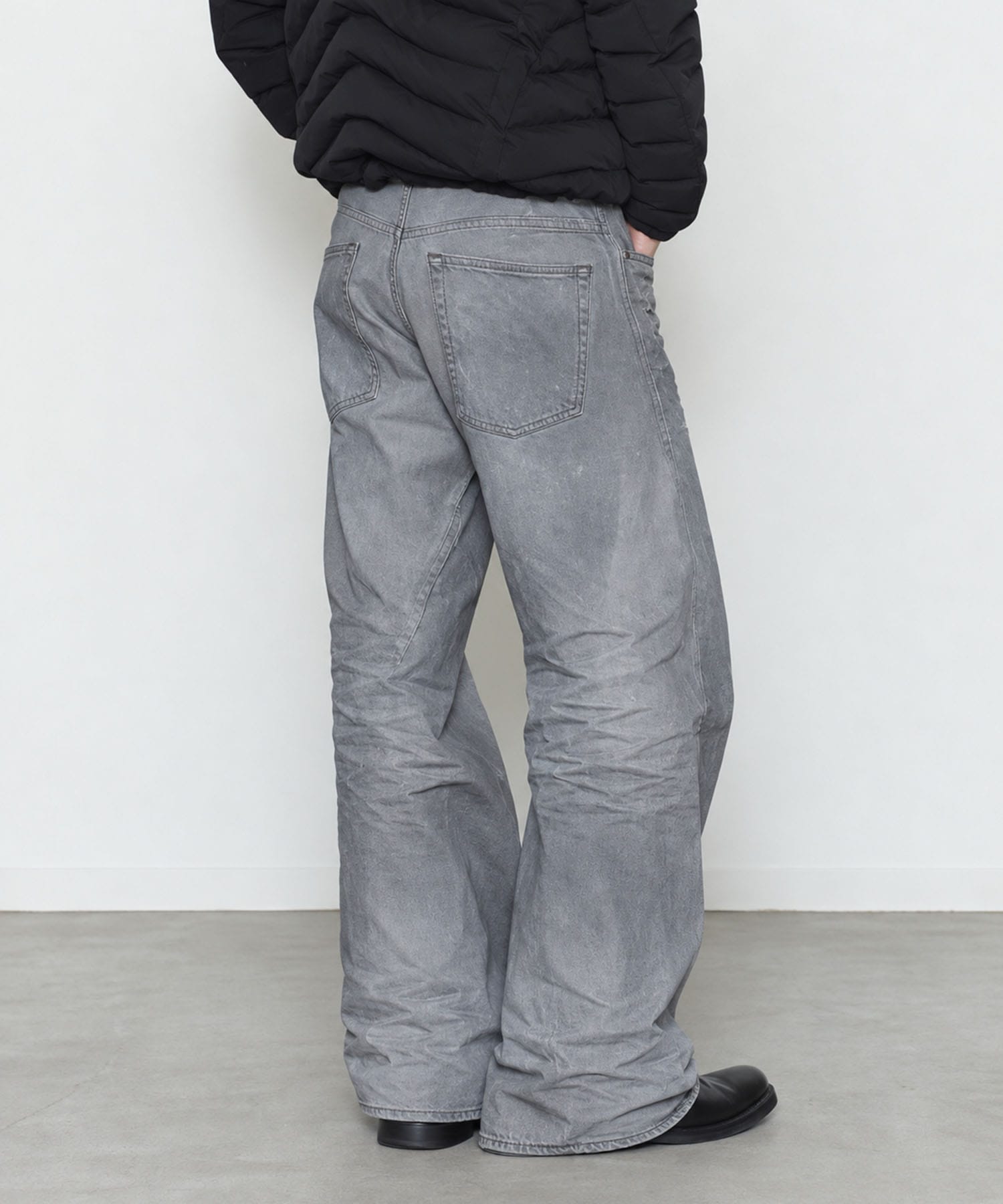 3D TWISTED WIDE LEG JEANS NVRFRGT