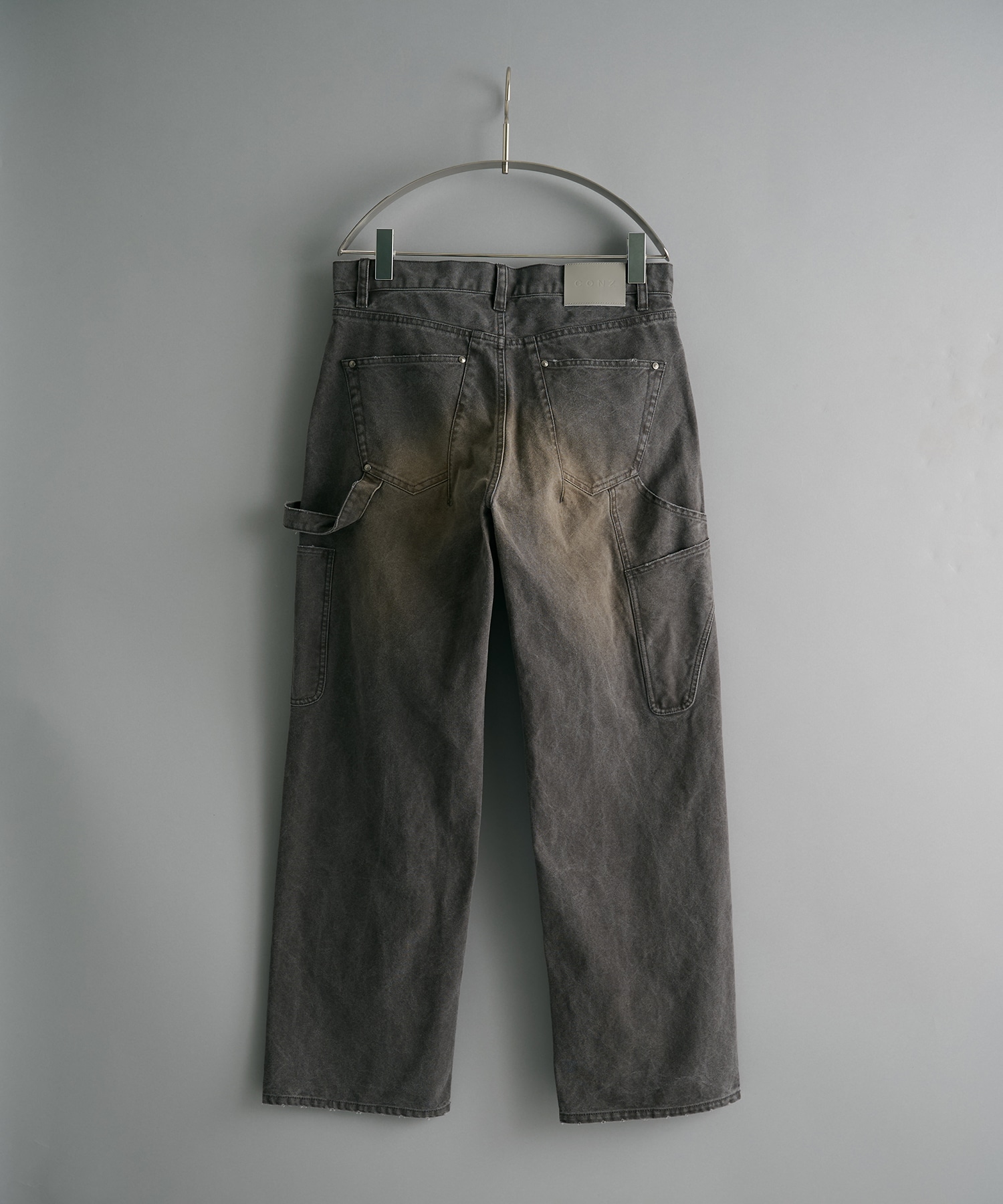 loose fit duck double knee pants 