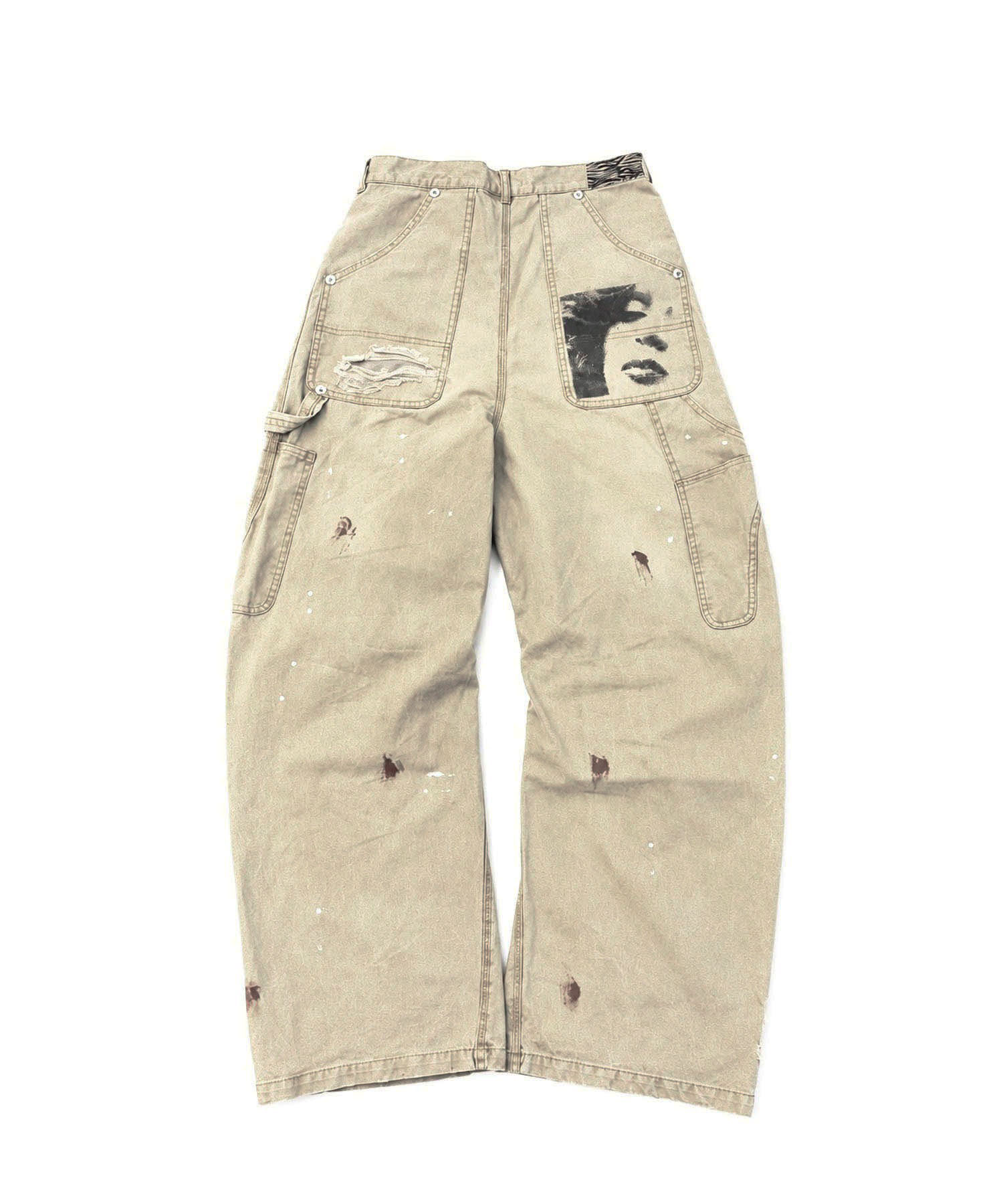 KOWGA×duck double knee curved pants CONZ