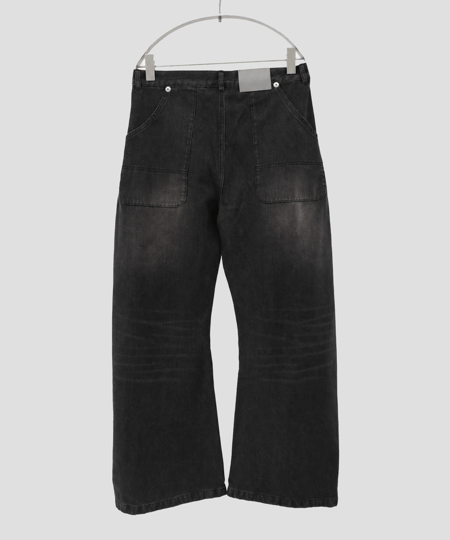 over dye curved denim CONZ