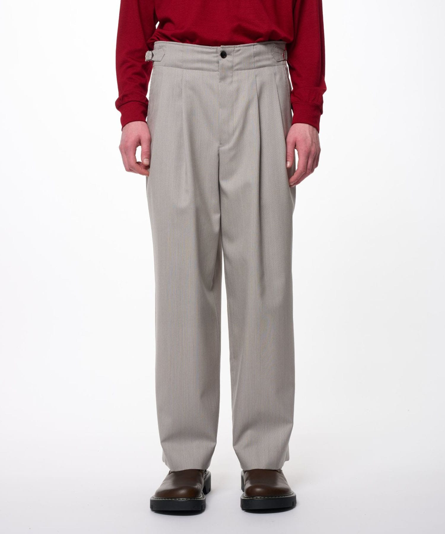 DOUBLE PLEATED MILITARY TROUSERS MARKAWARE/marka