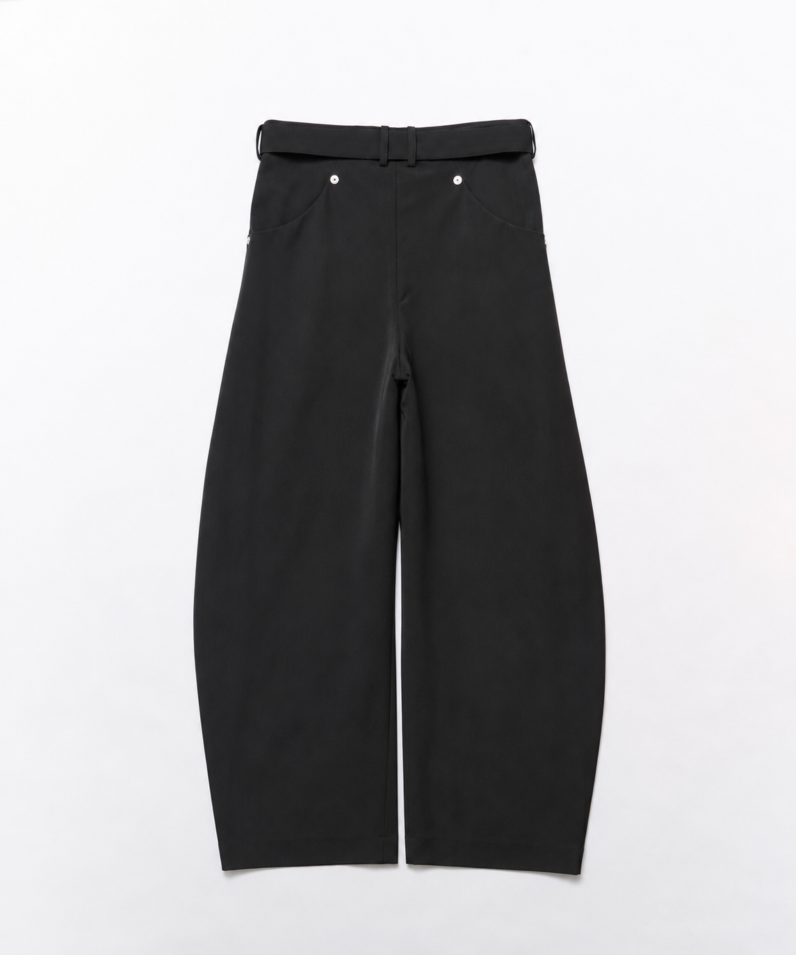 curve leg trousers belted CONZ
