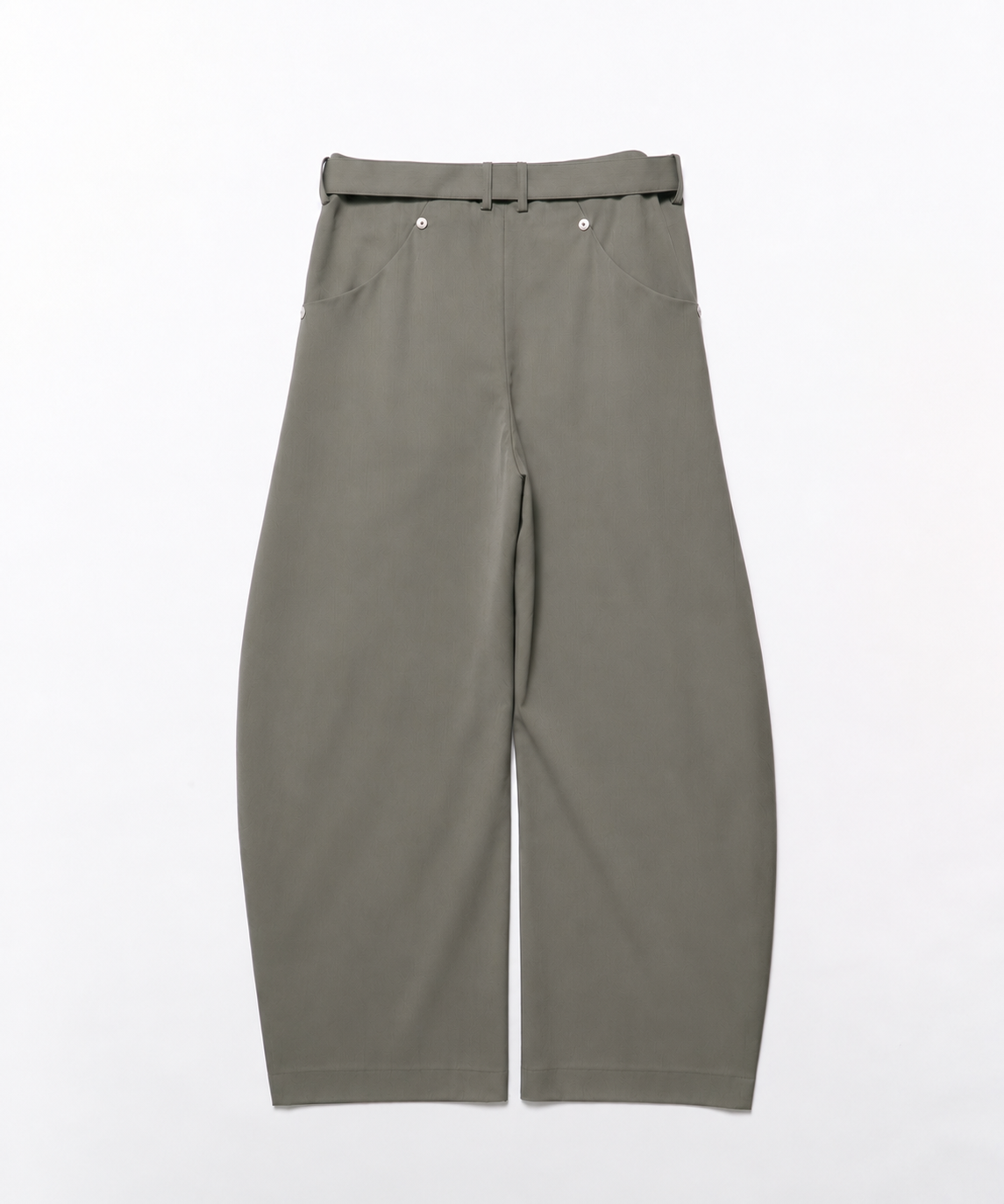 curve leg trousers belted CONZ