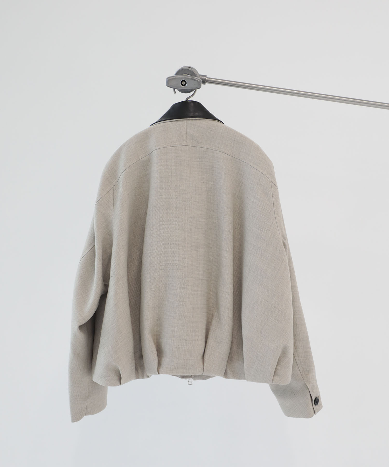 leather collar balloon blouson shark skin CONZ
