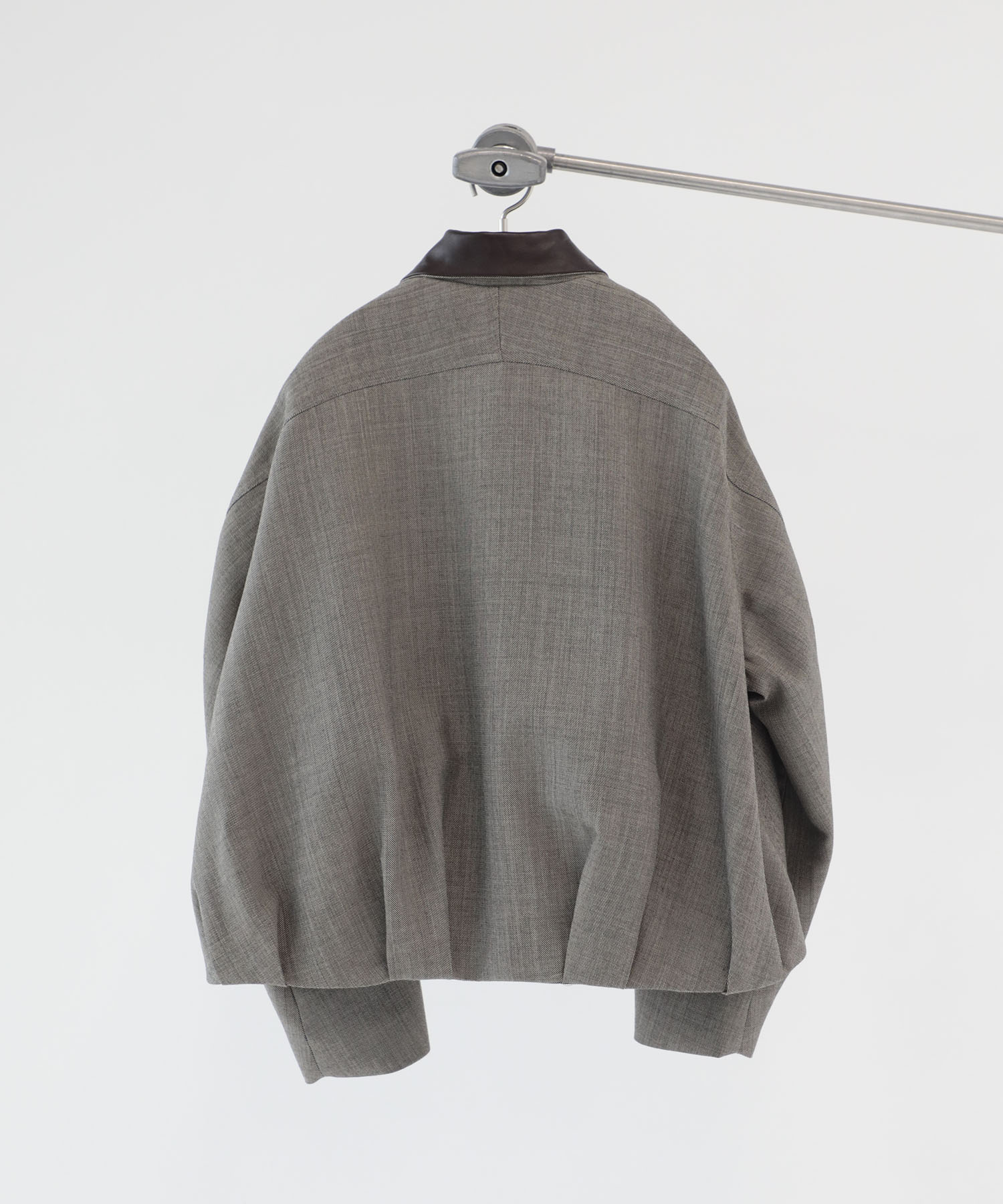 leather collar balloon blouson shark skin CONZ
